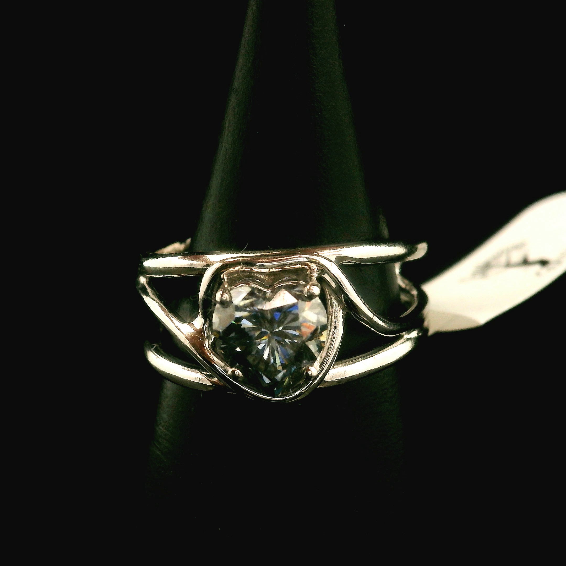 Smokey Moissanite Adjustable Midi Cuff Ring .925 Silver for Enlightenment, Inner Peace & Spiritual Transformation