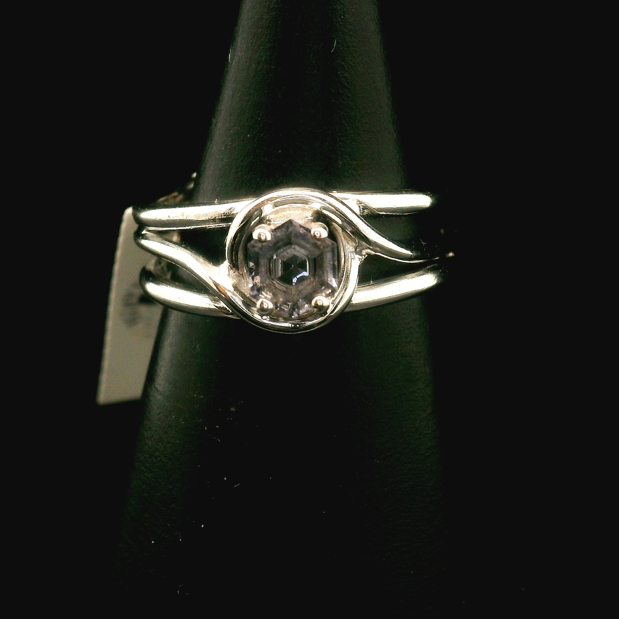 Spinel Cuff Ring .925 Silver for Emotional Healing, Love, Loyalty & Motivation