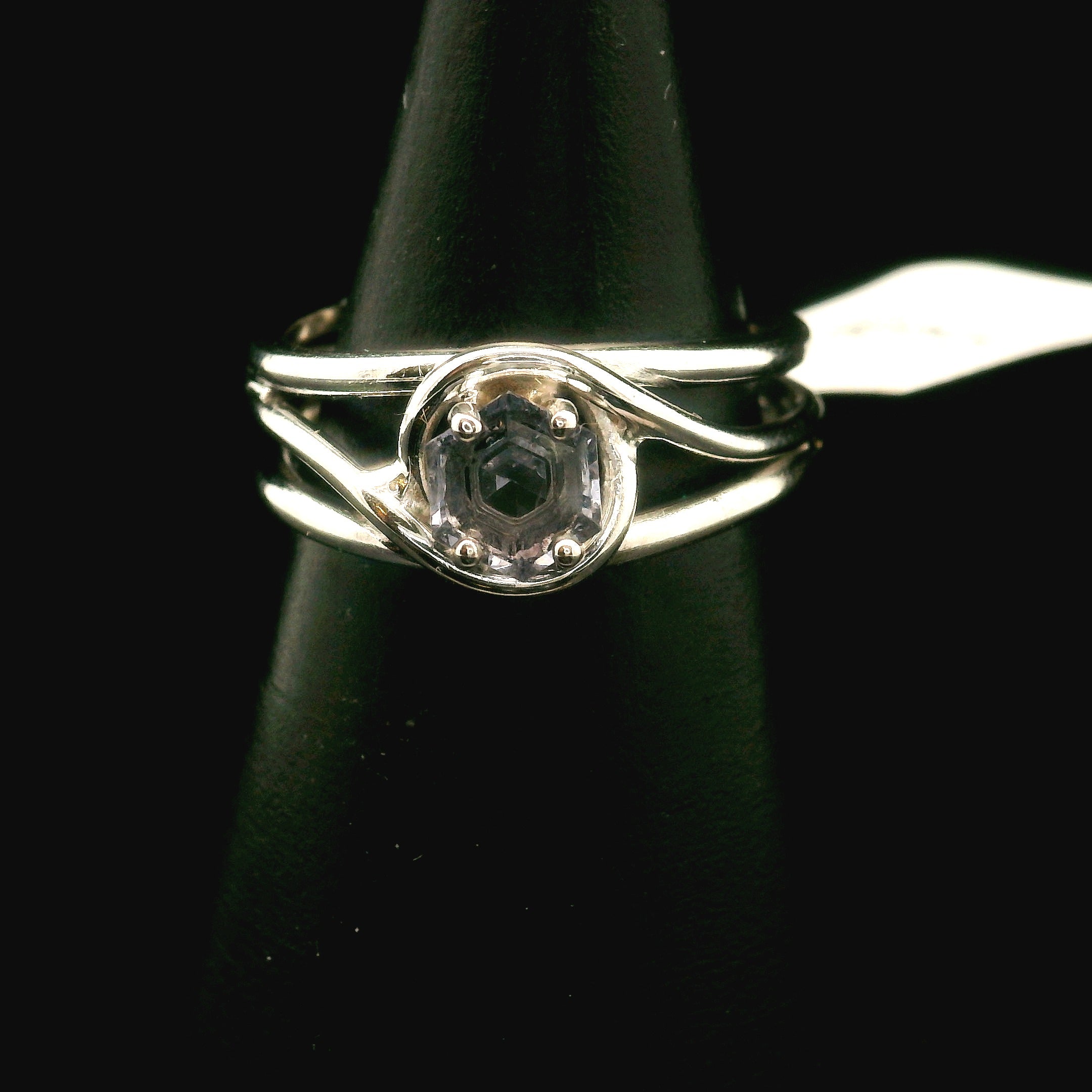 Spinel Cuff Ring .925 Silver for Emotional Healing, Love, Loyalty & Motivation