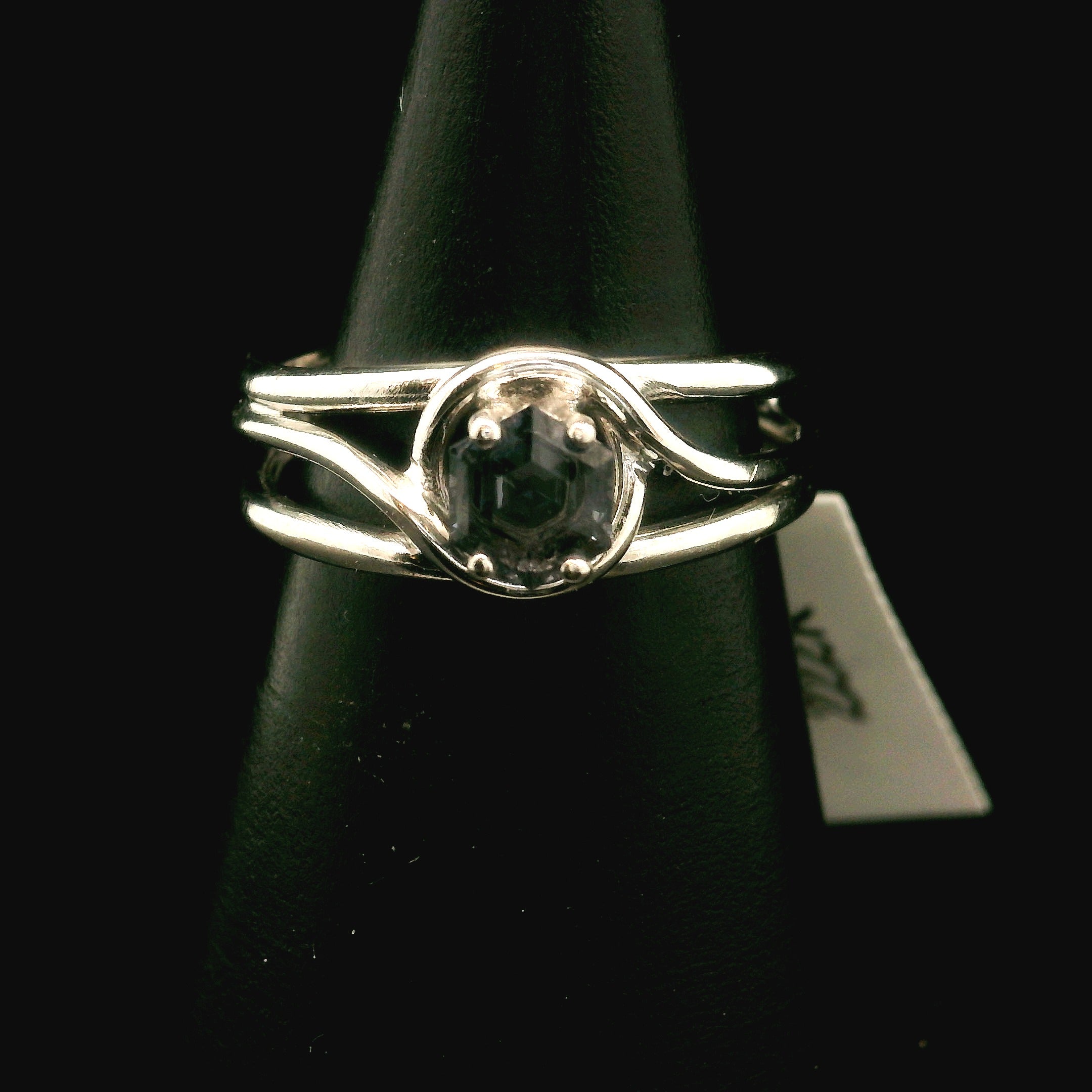 Spinel Cuff Ring .925 Silver for Emotional Healing, Love, Loyalty & Motivation