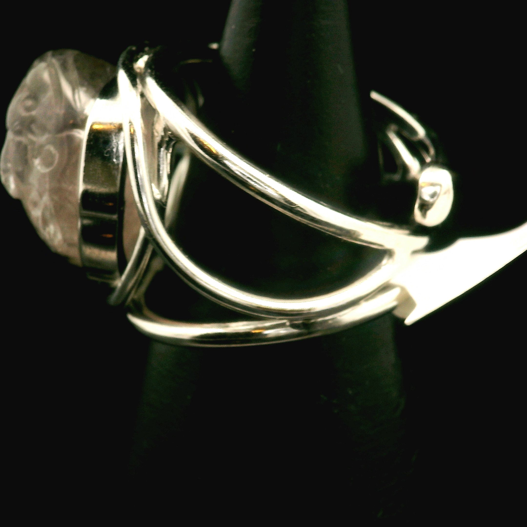 Super 7 Money Toad Cuff Ring .925 Silver for Awakening your Gifts and Creating your Dream Life