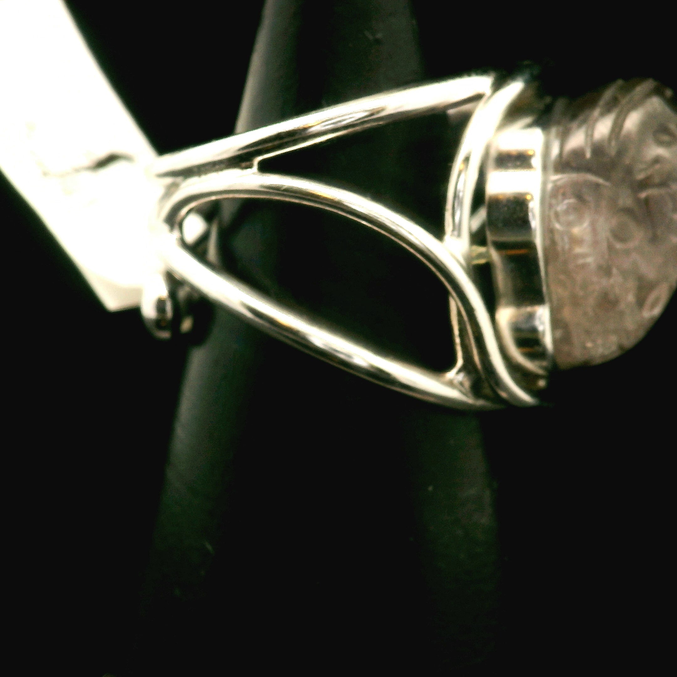 Super 7 Money Toad Cuff Ring .925 Silver for Awakening your Gifts and Creating your Dream Life