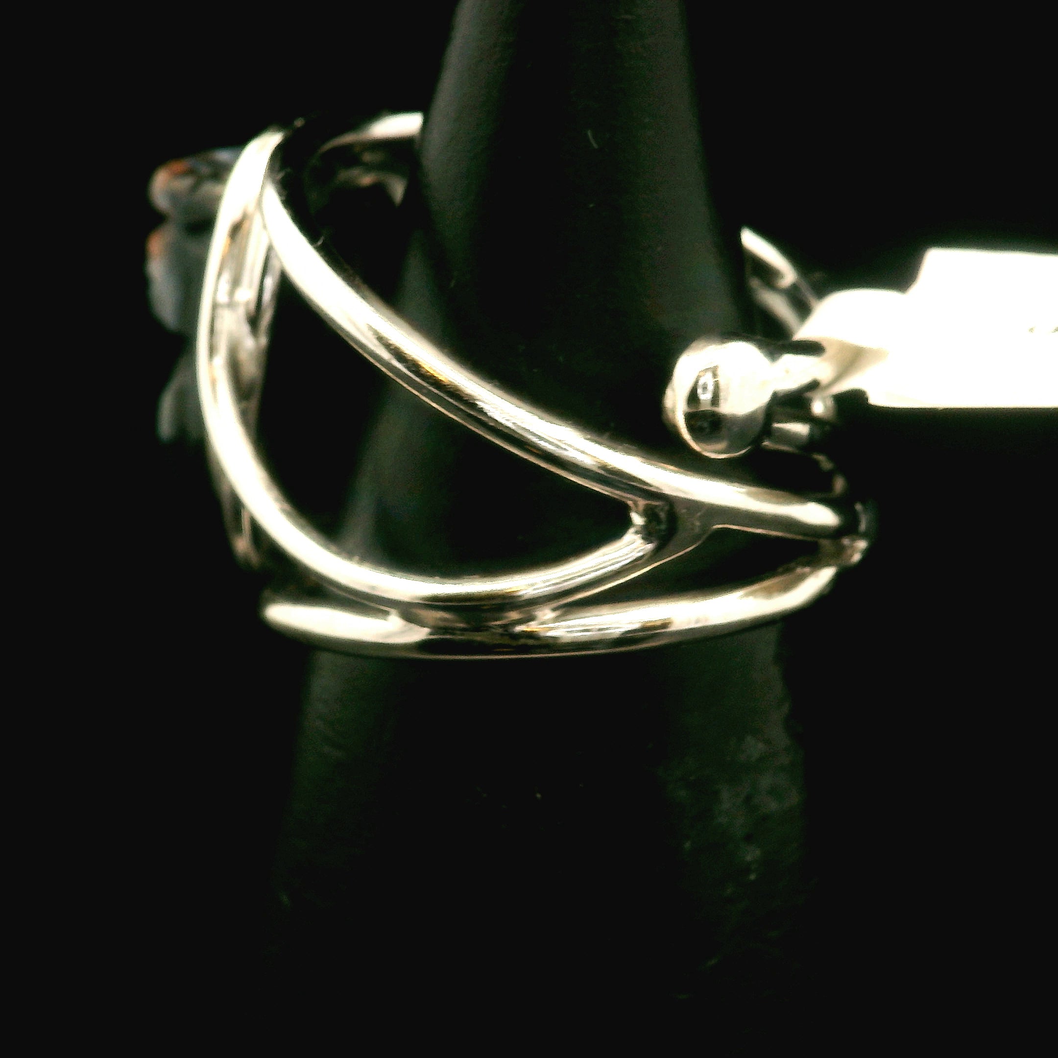 Pietersite Pixiu Cuff Ring .925 Silver for Intuition, Transformation and Willpower