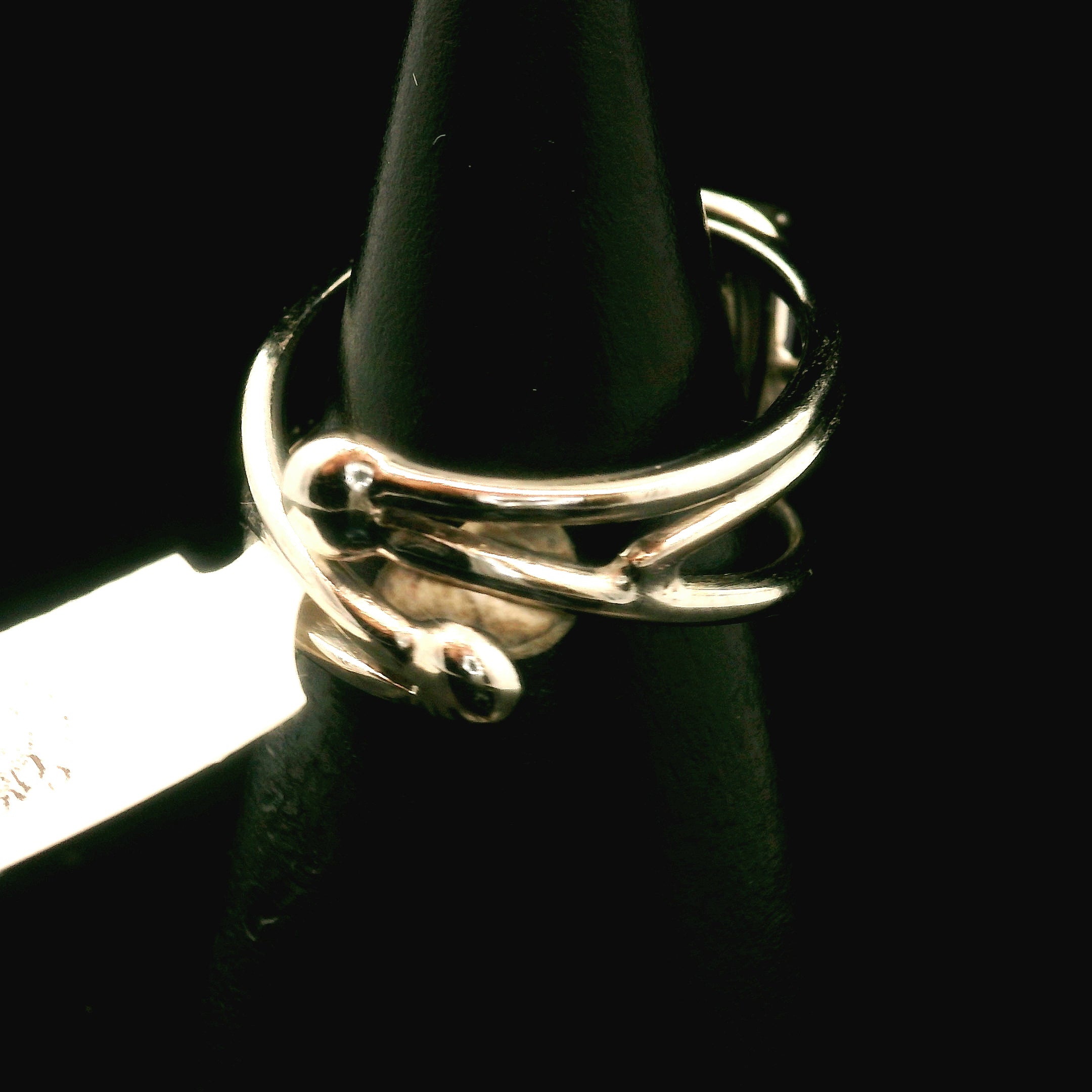 Purple Apatite Cuff Ring .925 Silver for Connection with Angels, Ancestors and Spirit Guides