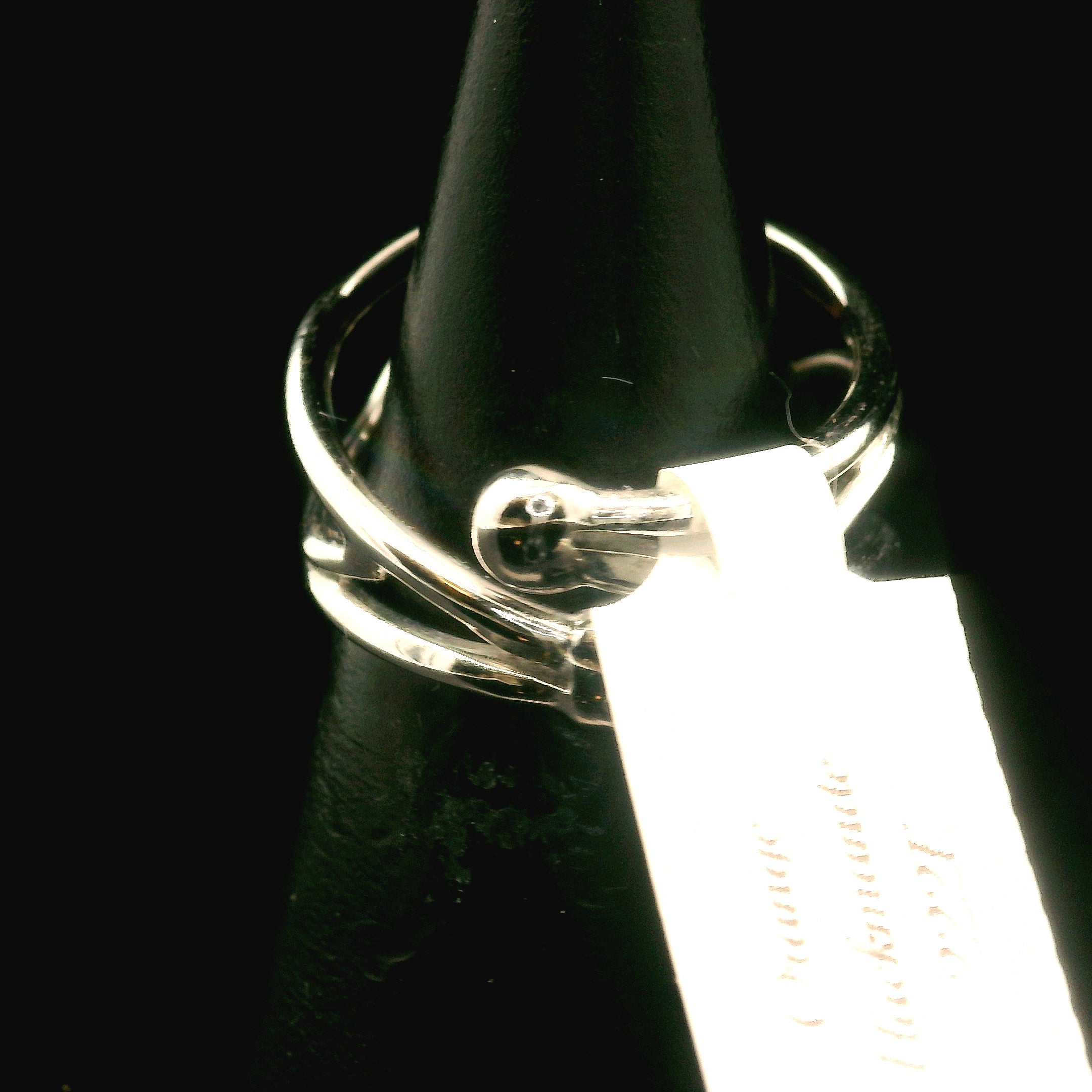 Orange Hackmanite Cuff Ring .925 Silver for Spiritual Awakening