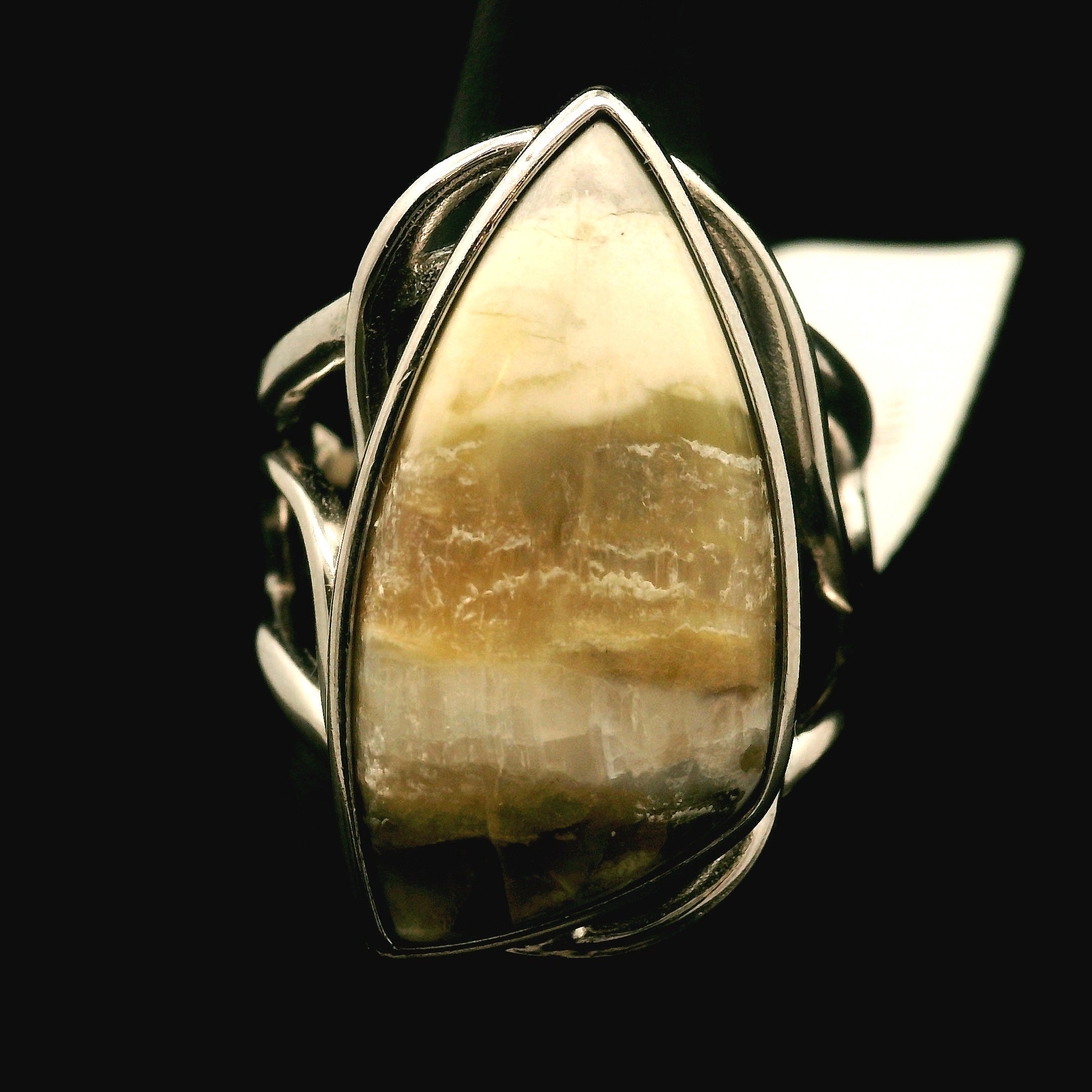 Arizona Pietersite Cuff Ring .925 Silver for Intuition, Transformation and Willpower