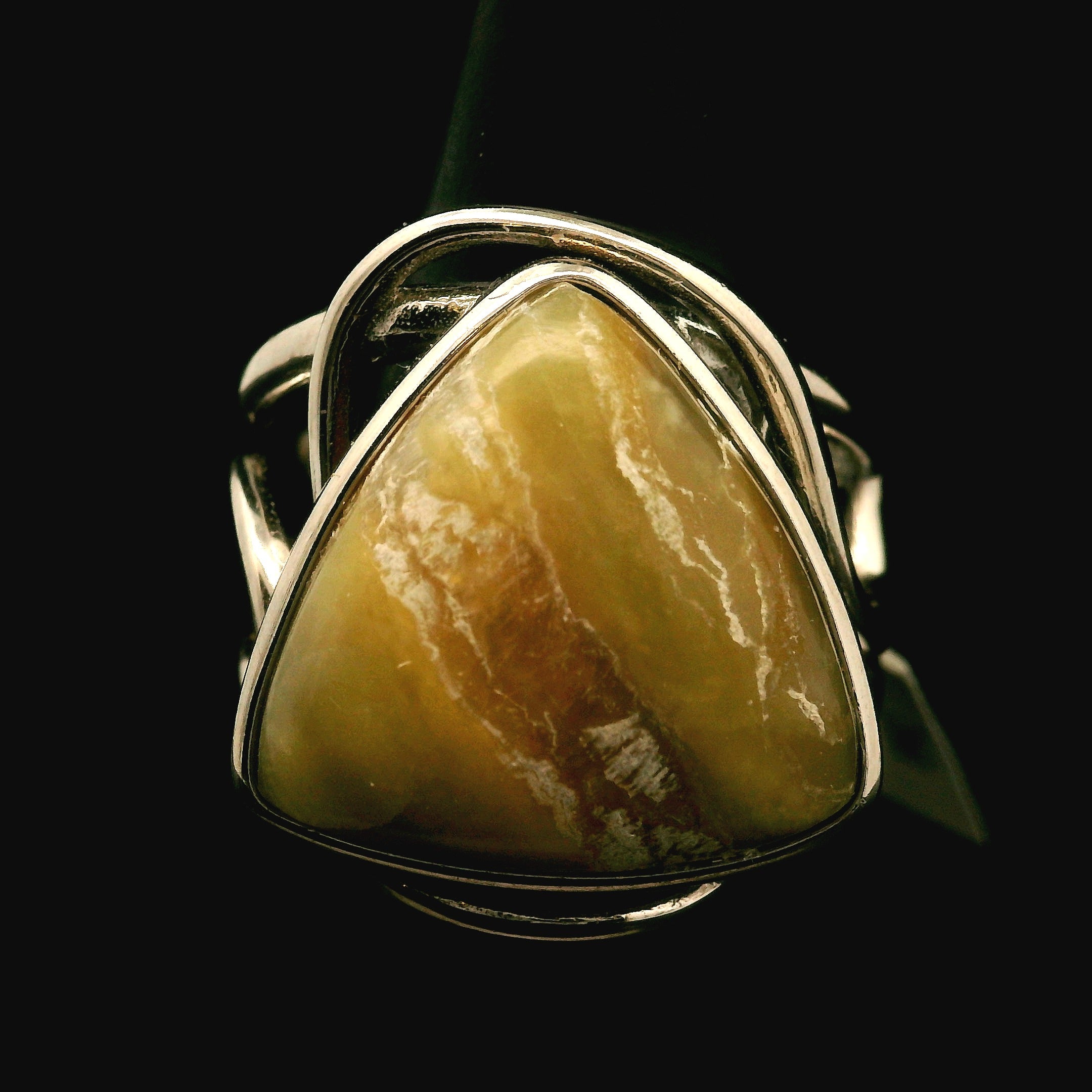 Arizona Pietersite Cuff Ring .925 Silver for Intuition, Transformation and Willpower