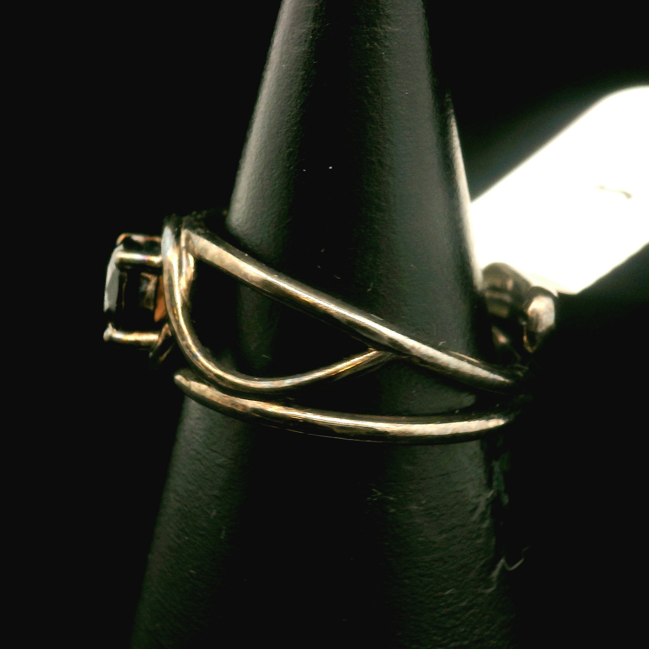 Smoky Quartz Midi Adjustable Finger Cuff Ring .925 Silver for Energy Cleansing, Manifestation and Protection