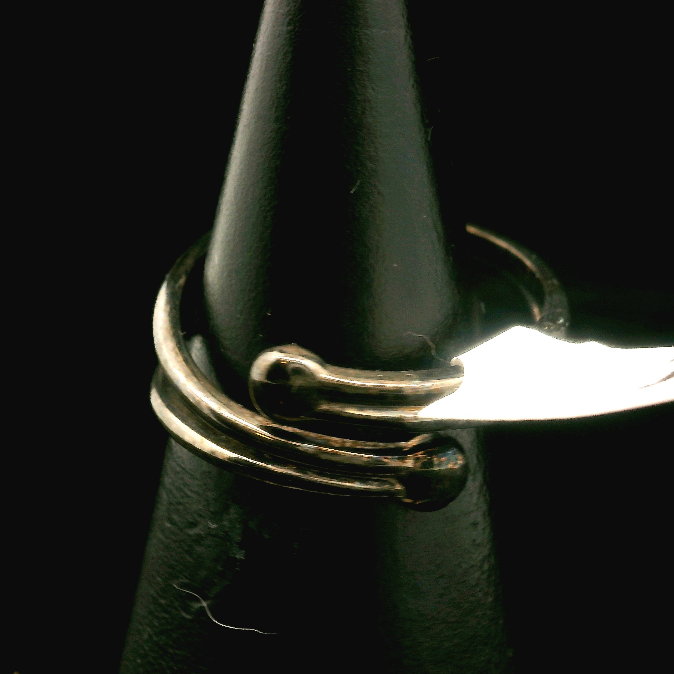 Smoky Quartz Midi Adjustable Finger Cuff Ring .925 Silver for Energy Cleansing, Manifestation and Protection