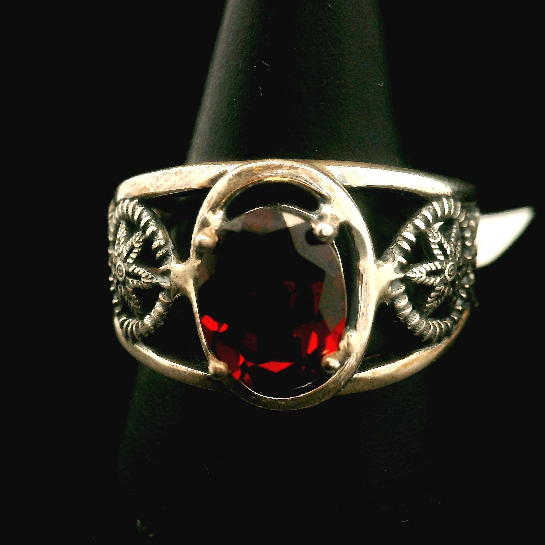 Dream Catcher Cuff Ring 925 Silver for Courage, Rebirth and Transformation