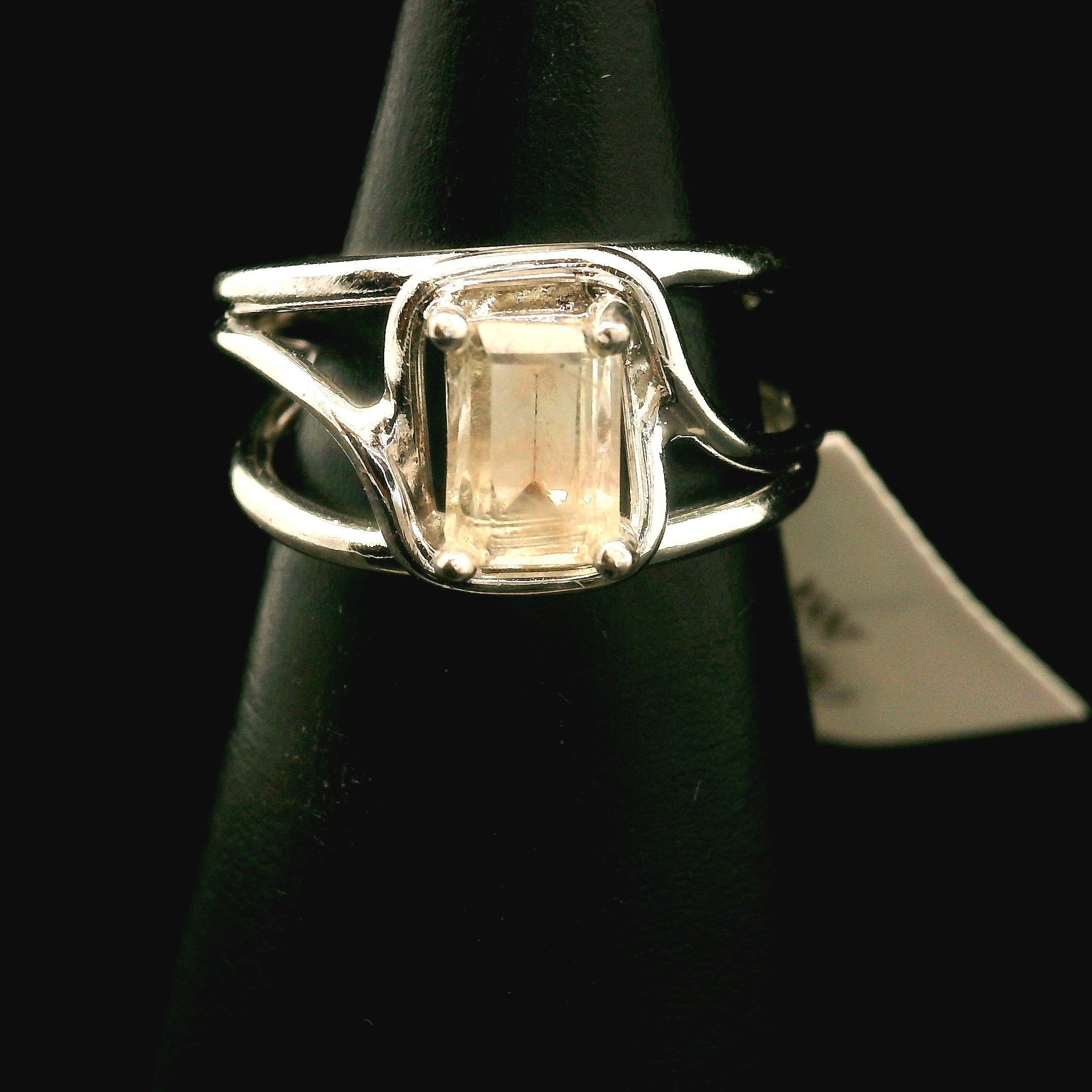 Oregon Sunstone Cuff Ring .925 Silver for Confidence and Strength