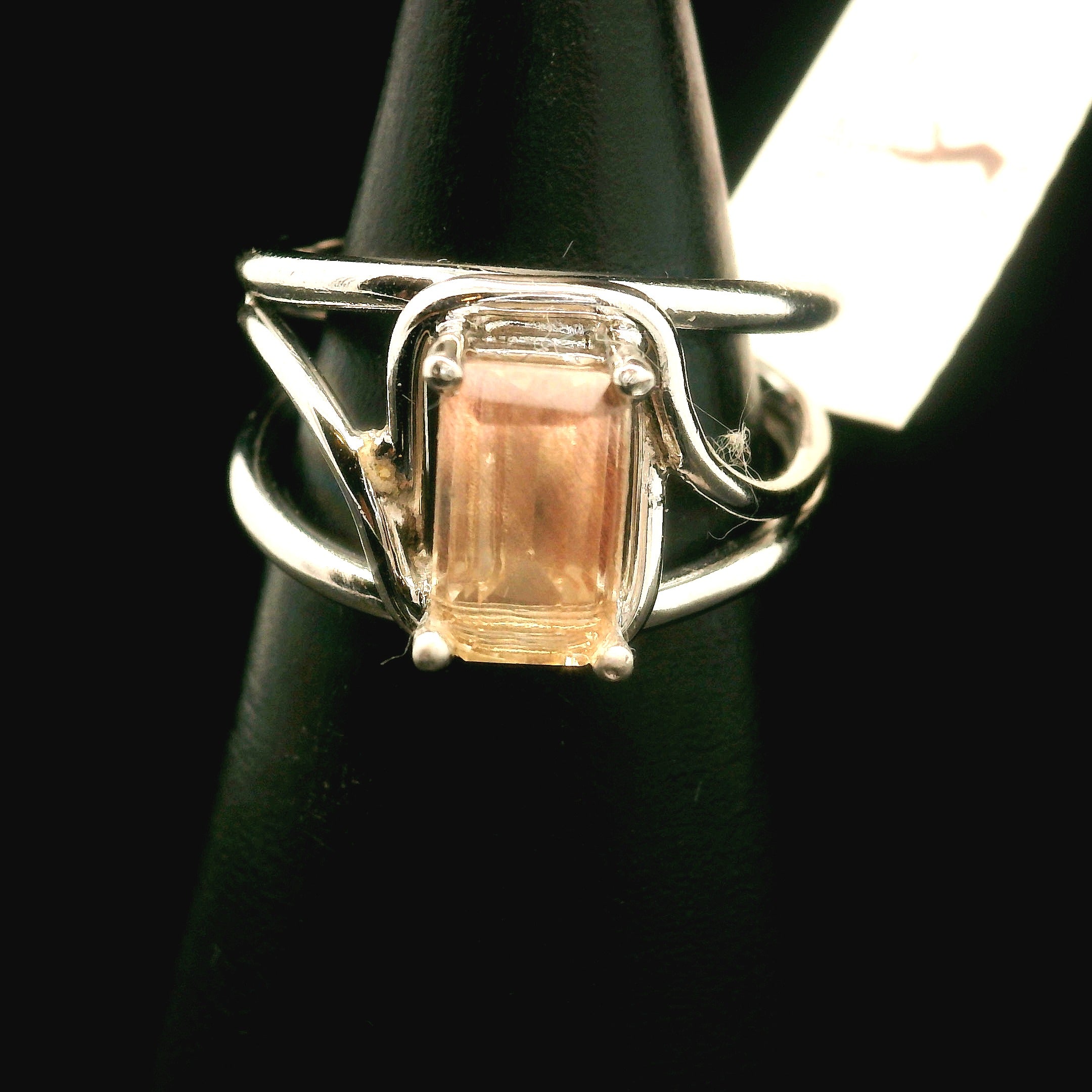 Oregon Sunstone Cuff Ring .925 Silver for Confidence and Strength