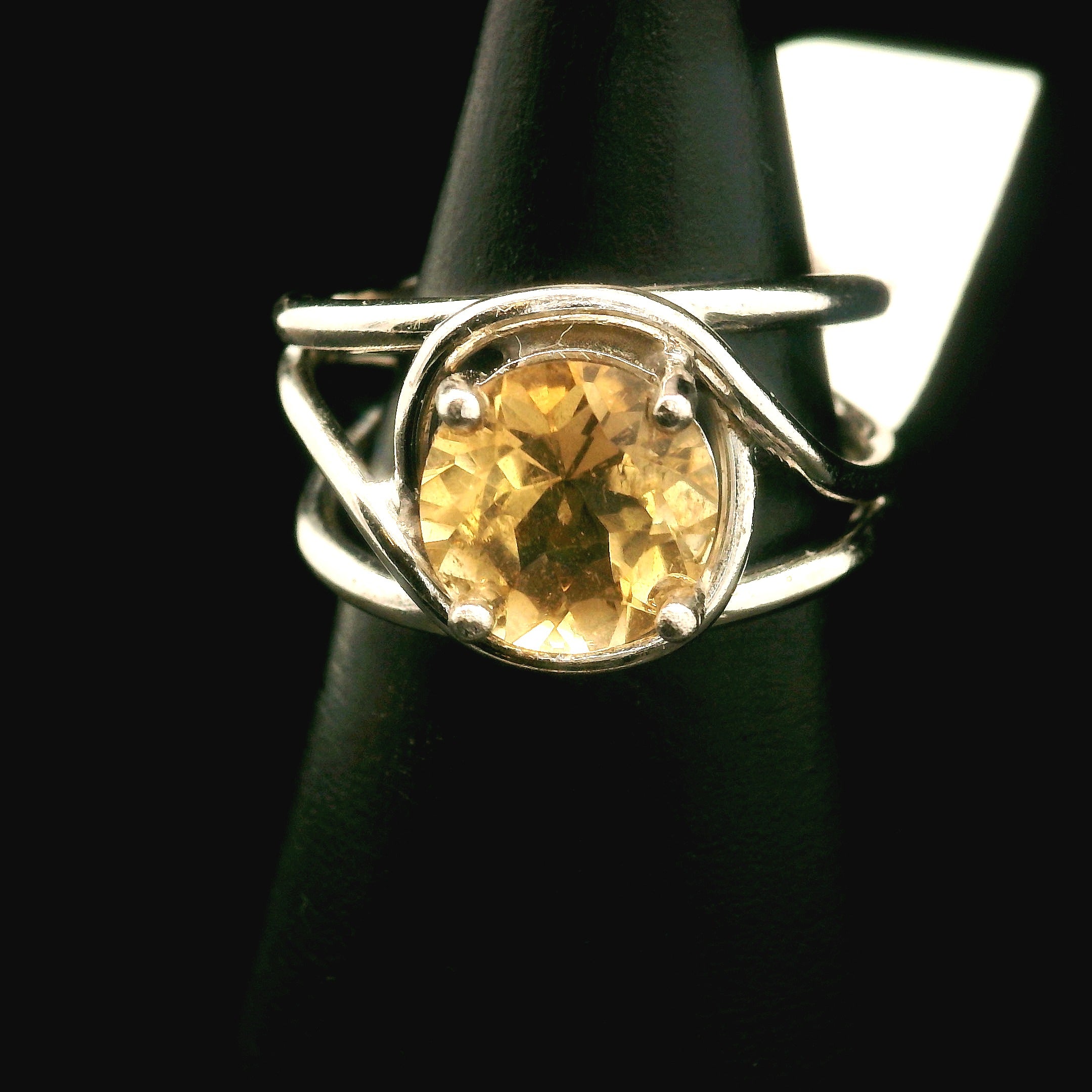 Oregon Sunstone Cuff Ring .925 Silver for Confidence and Strength