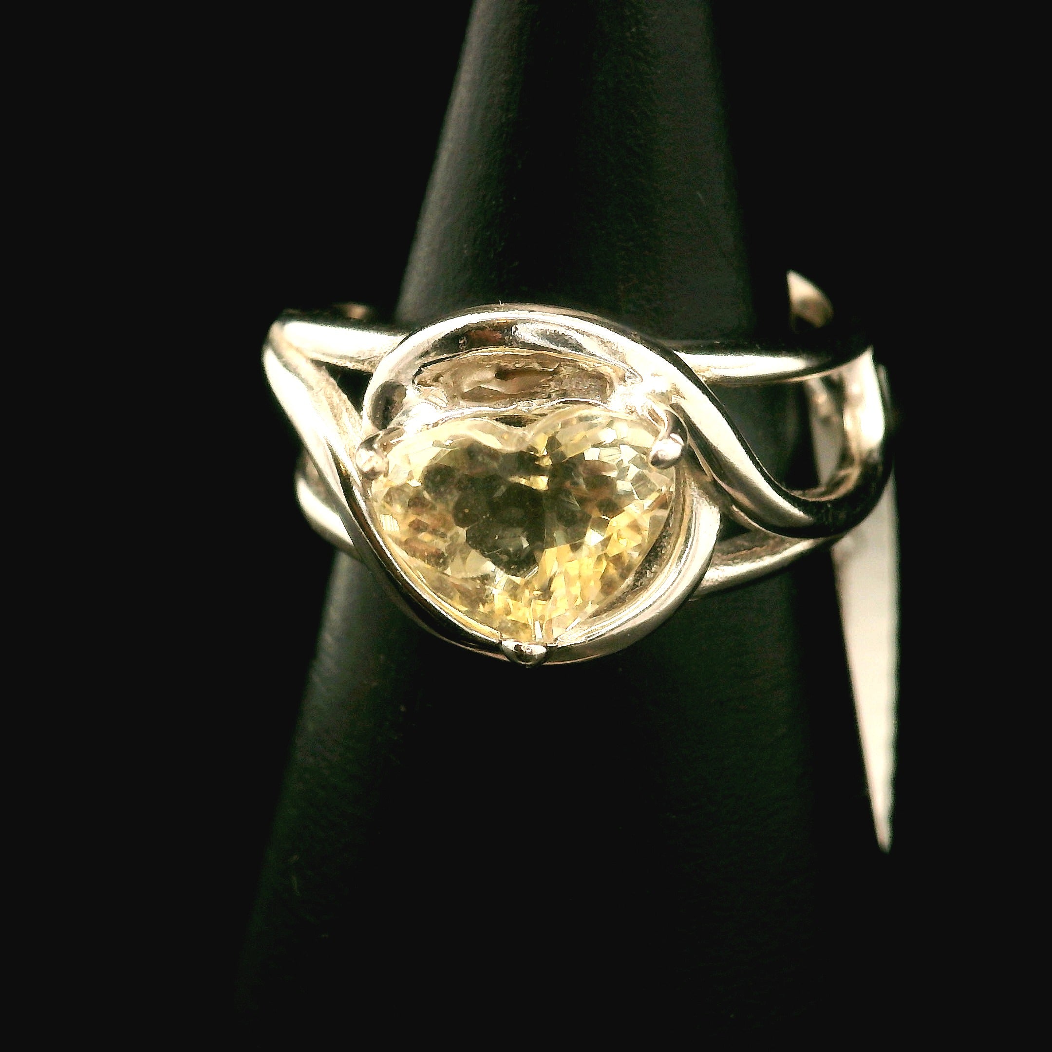Oregon Sunstone Cuff Ring .925 Silver for Confidence and Strength