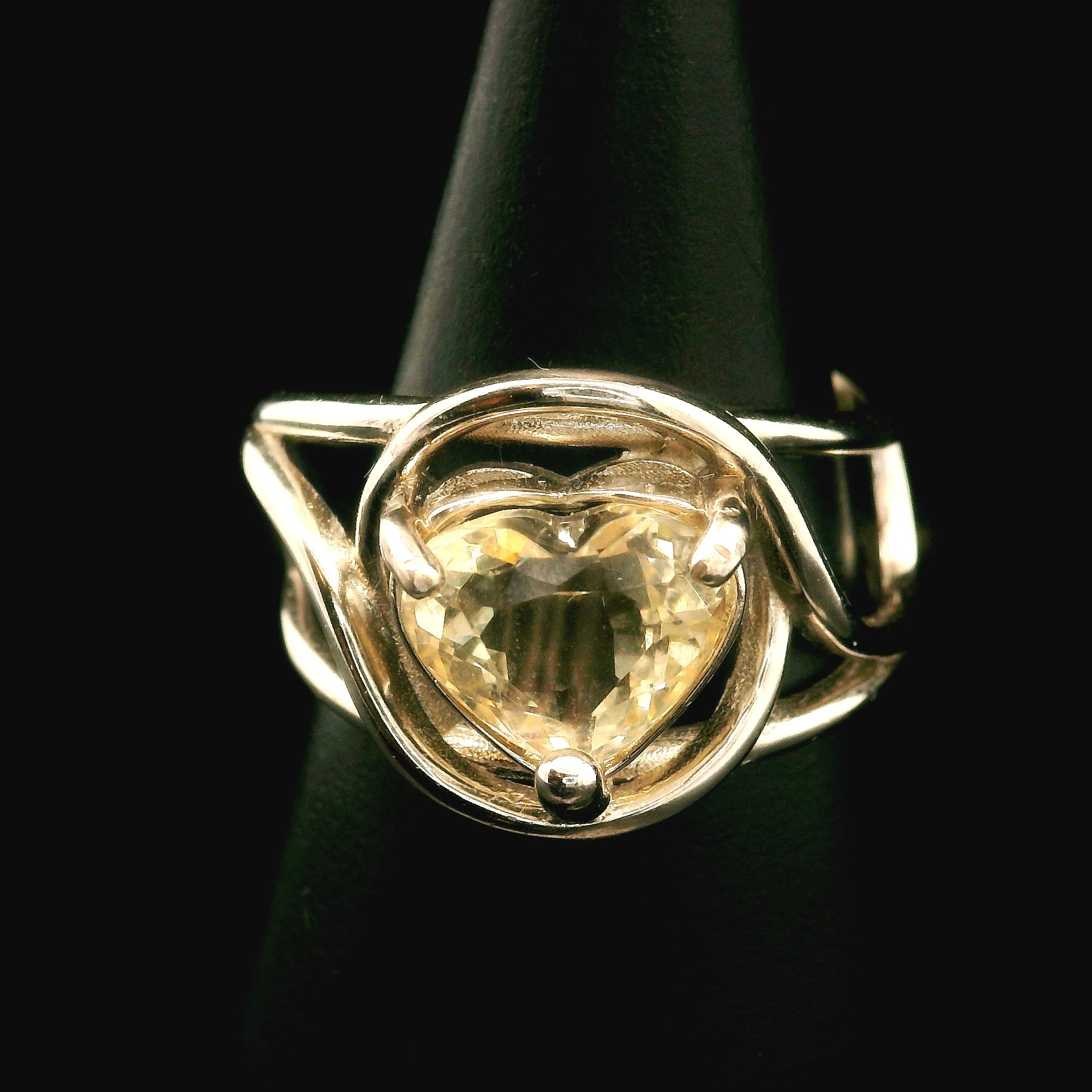Oregon Sunstone Cuff Ring .925 Silver for Confidence and Strength