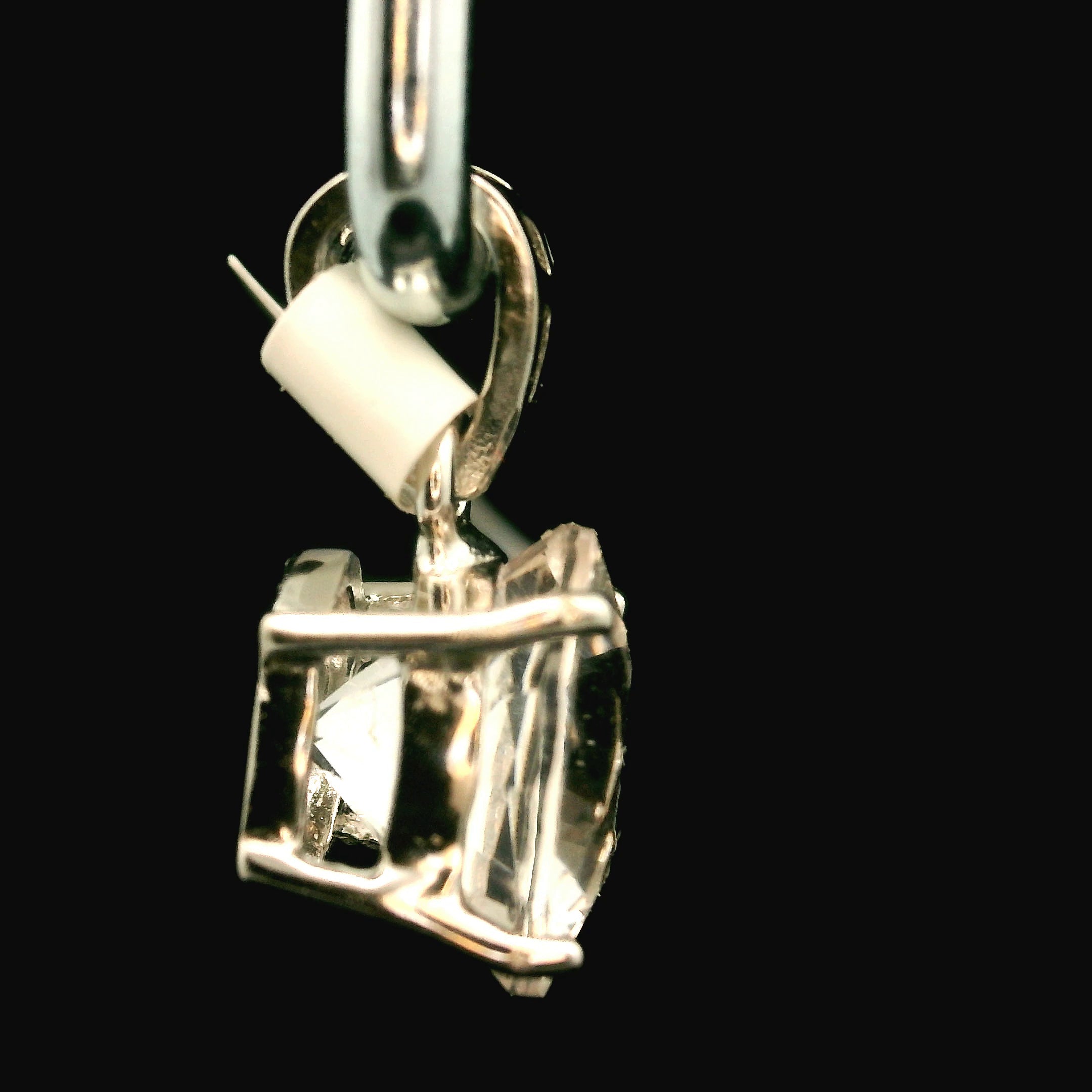 Danburite Faceted Pendant .925 Silver for Connection with Higher Realms, Peace and Self Acceptance