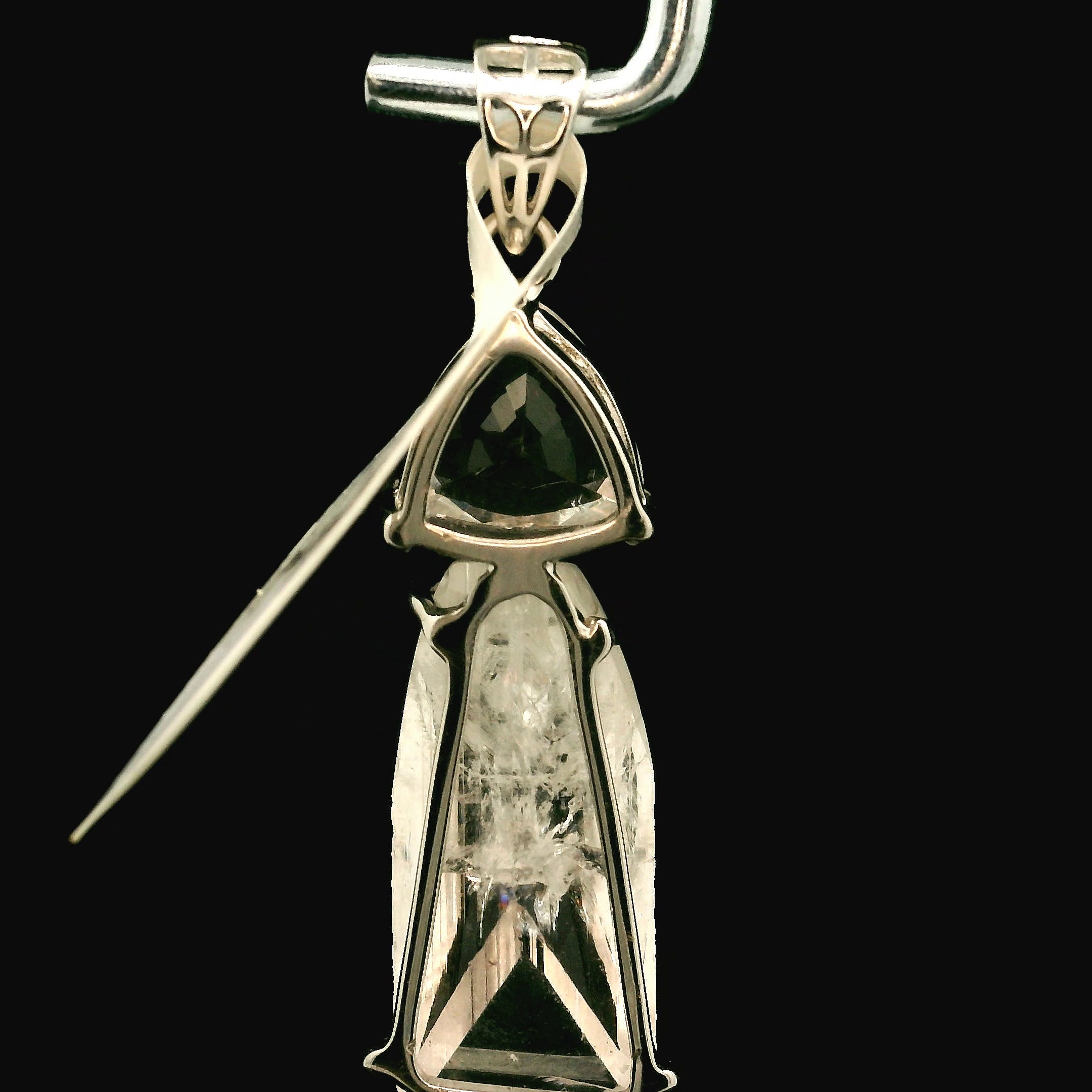 Danburite Pendant .925 Silver for Connection with Higher Realms, Peace and Self Acceptance