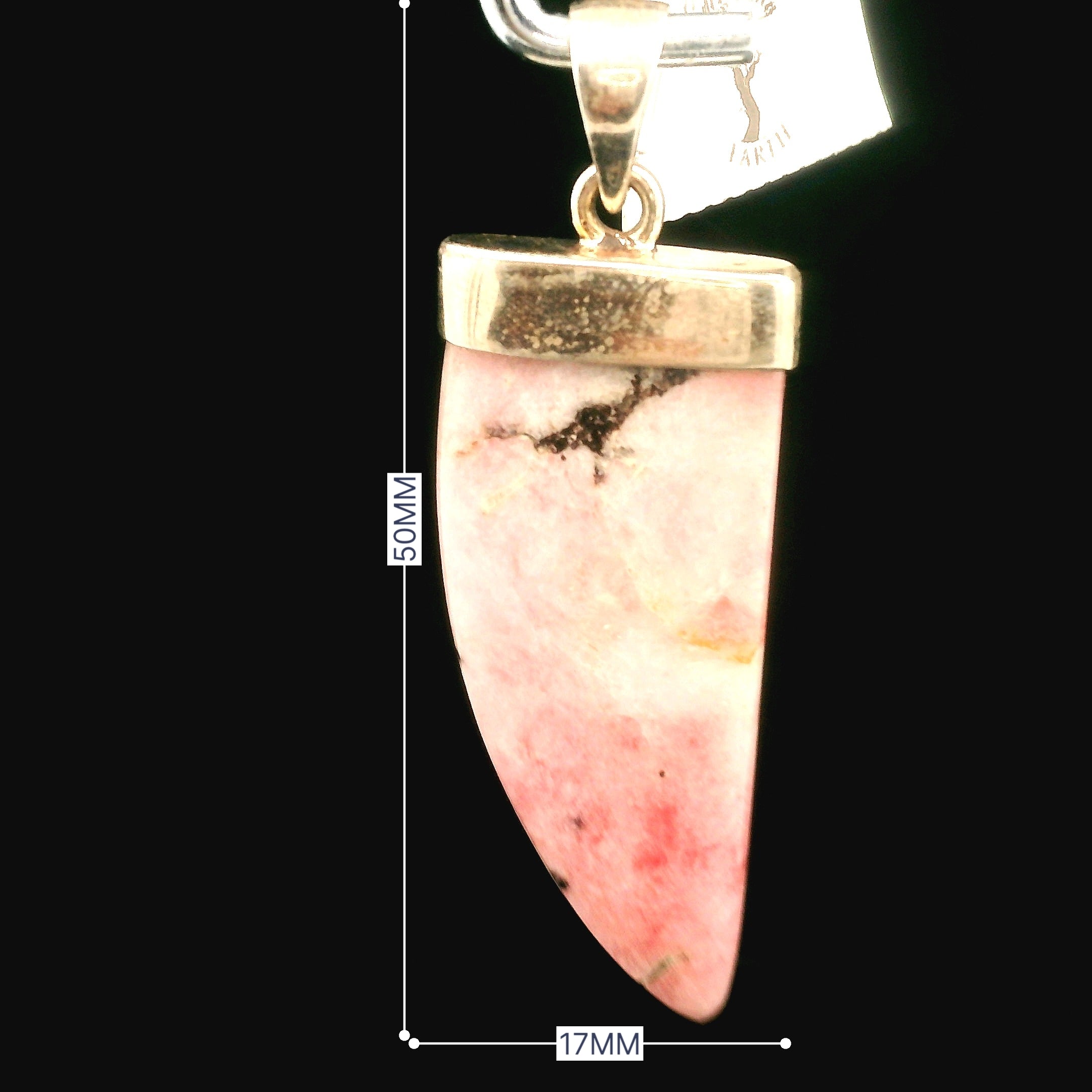 Tugtupite Pendant 925 Silver for Joy, Love and Empowerment