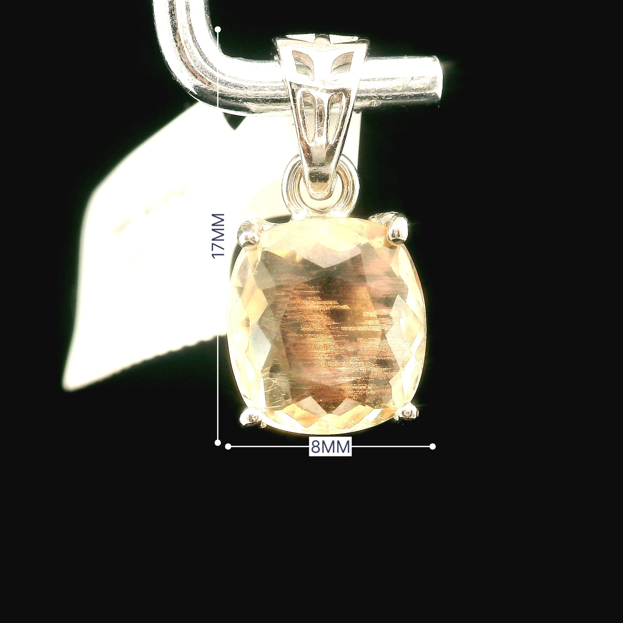 Oregon Sunstone Pendant .925 Silver for Confidence and Strength