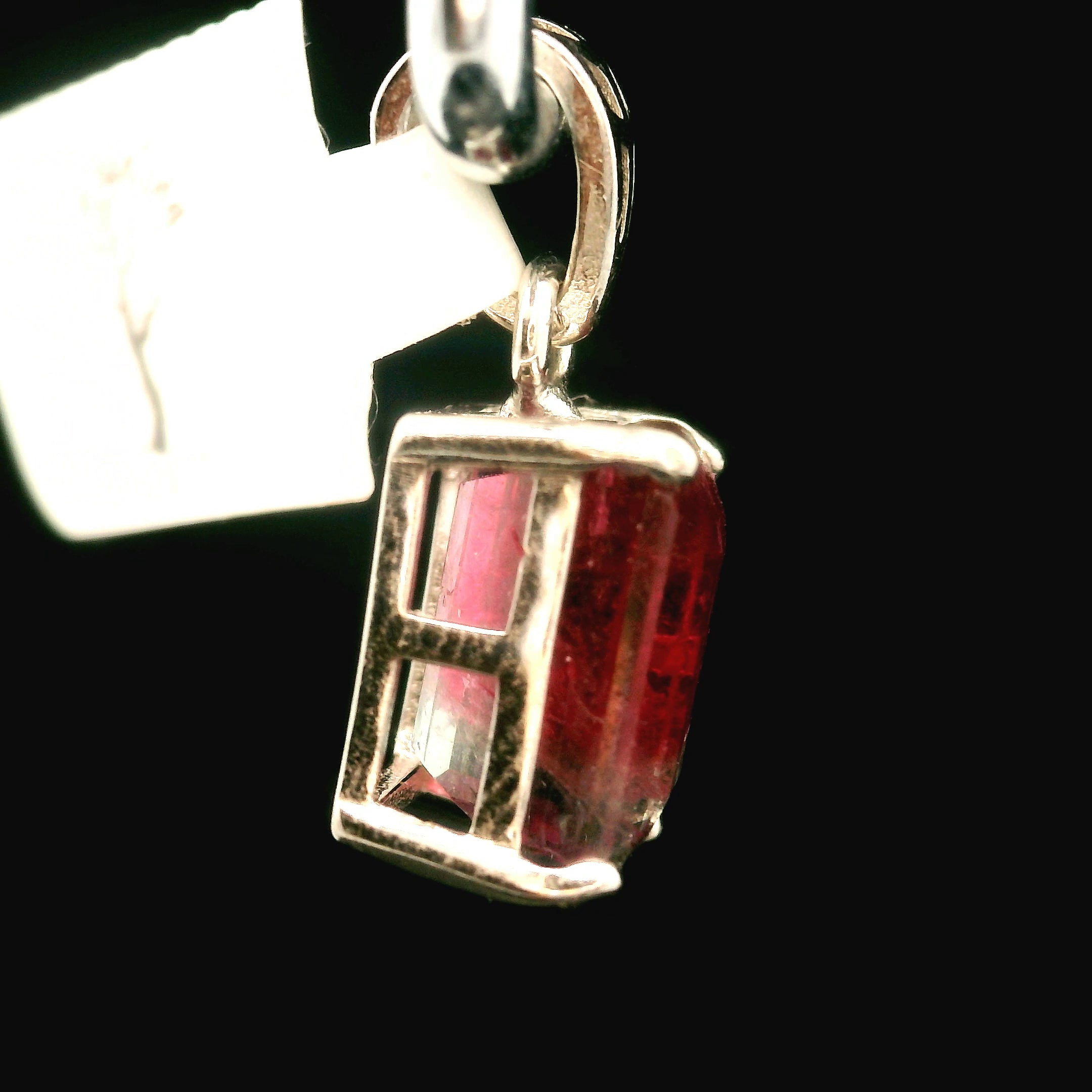 Unicorn Tourmaline Pendant .925 Silver for Awareness, Communication and Meditation