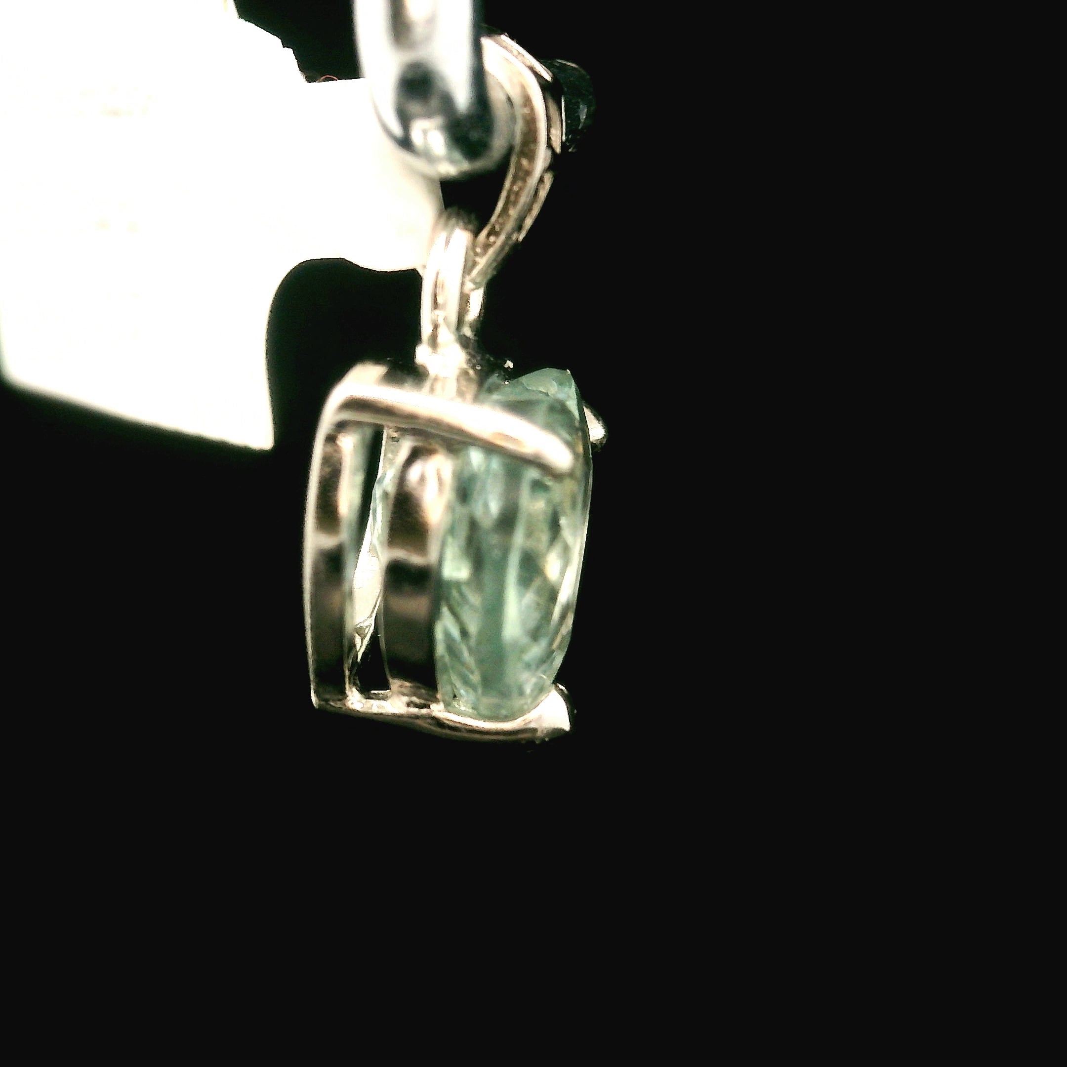 Green Tourmaline Pendant .925 Silver for Removing Insecurities and Helping Inspire Creativity