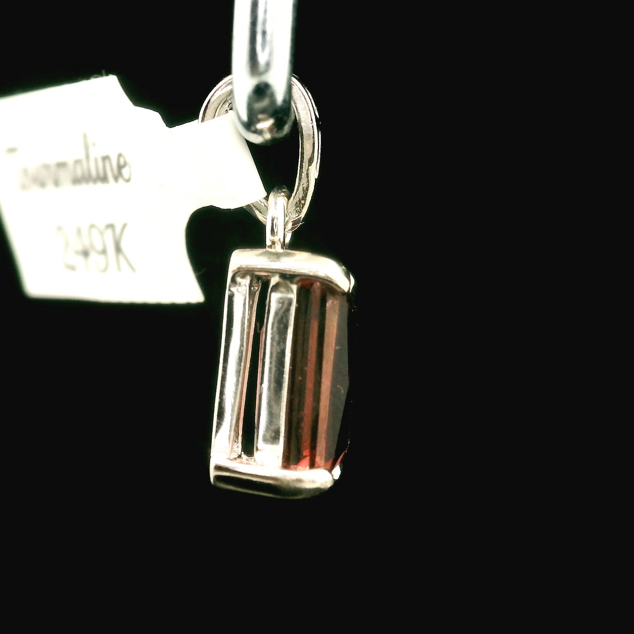 Pink Tourmaline Pendant .925 Silver for Removing Insecurities and Helping Inspire Creativity