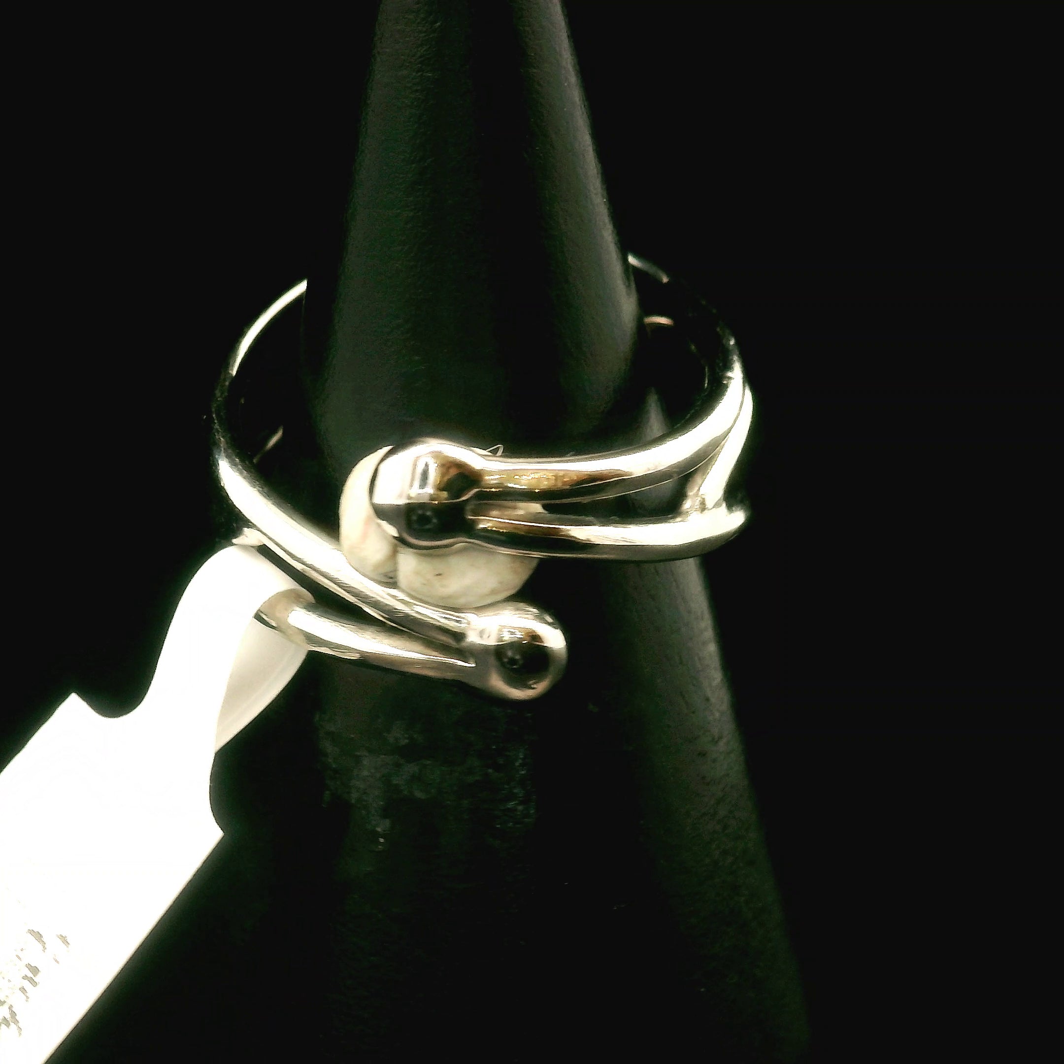 Honey Grossular Garnet Cuff Ring .925 Silver for Health and Strength