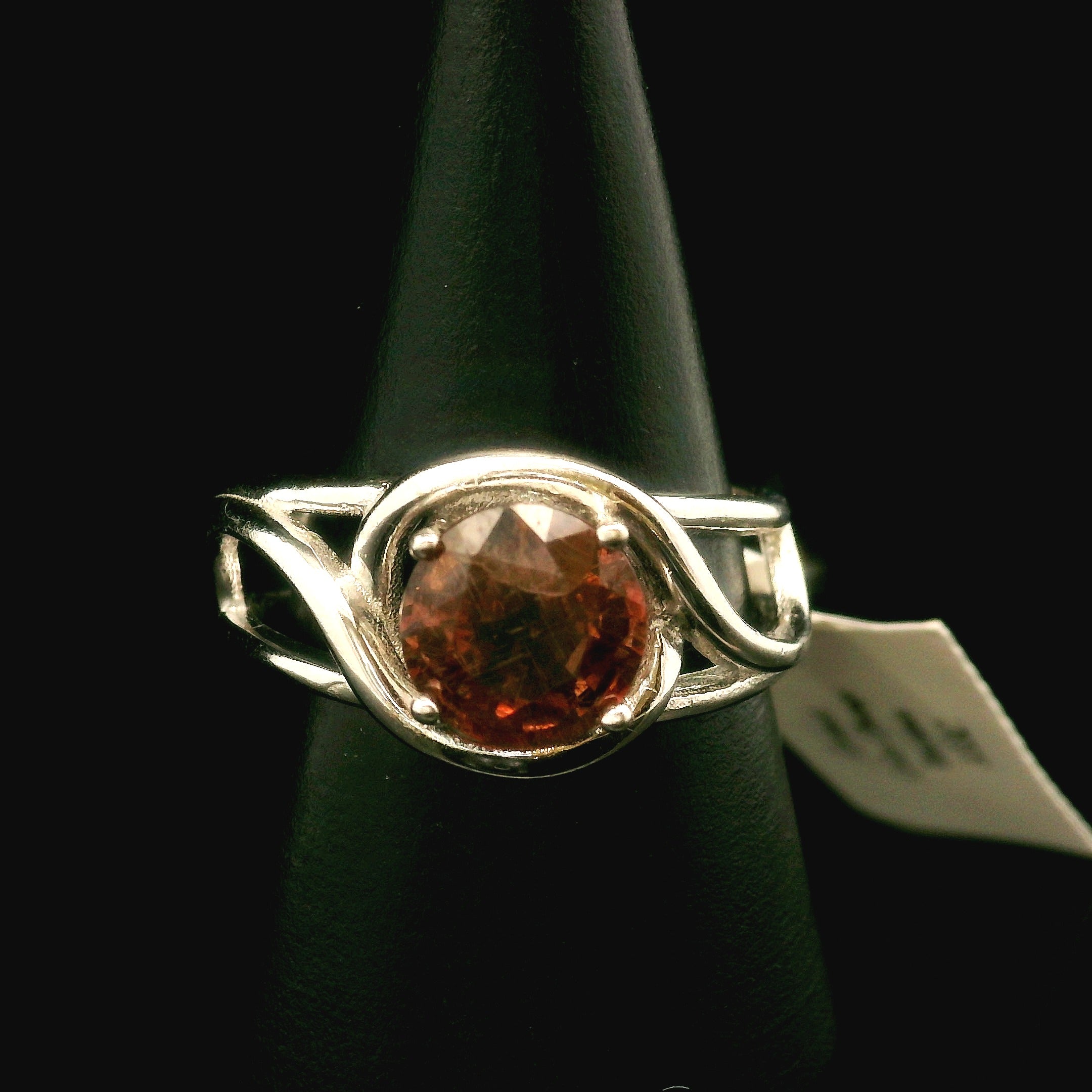 Garnet Color Changing Cuff Ring .925 Silver for Health and Strength