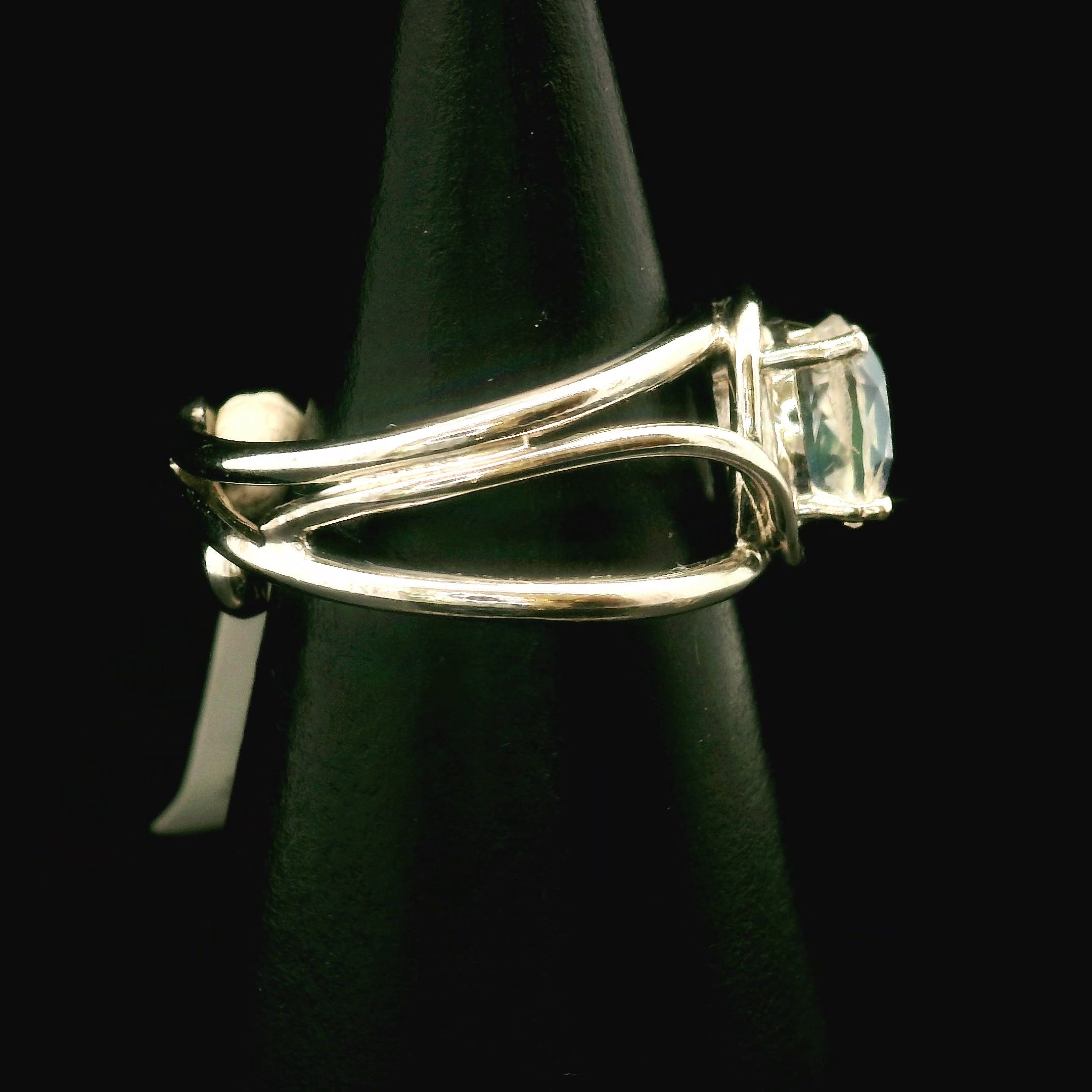 Moonstone Midi Cuff Ring .925 Silver for New Beginnings, Protection and Manifestation