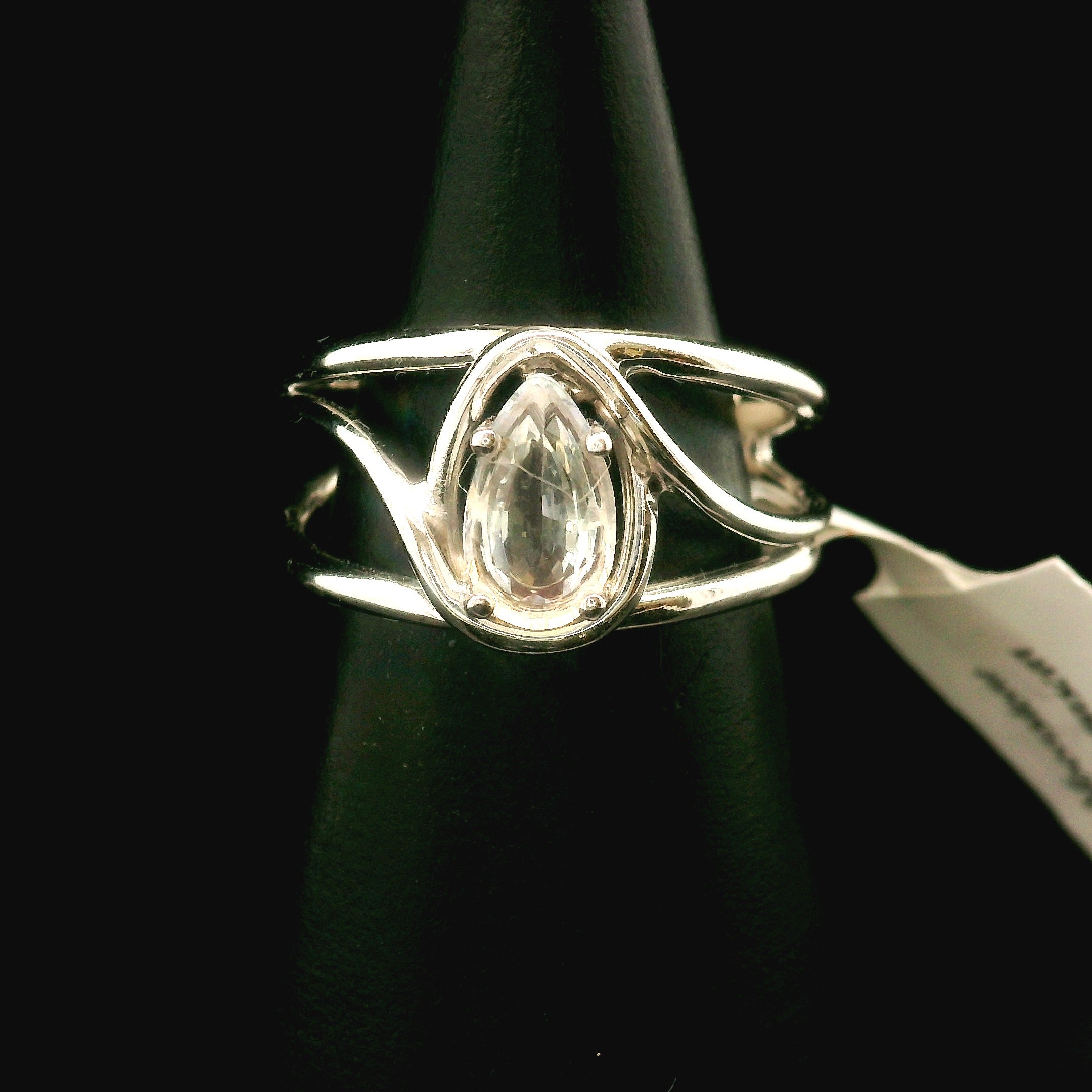 Moonstone Midi Cuff Ring .925 Silver for New Beginnings, Protection and Manifestation
