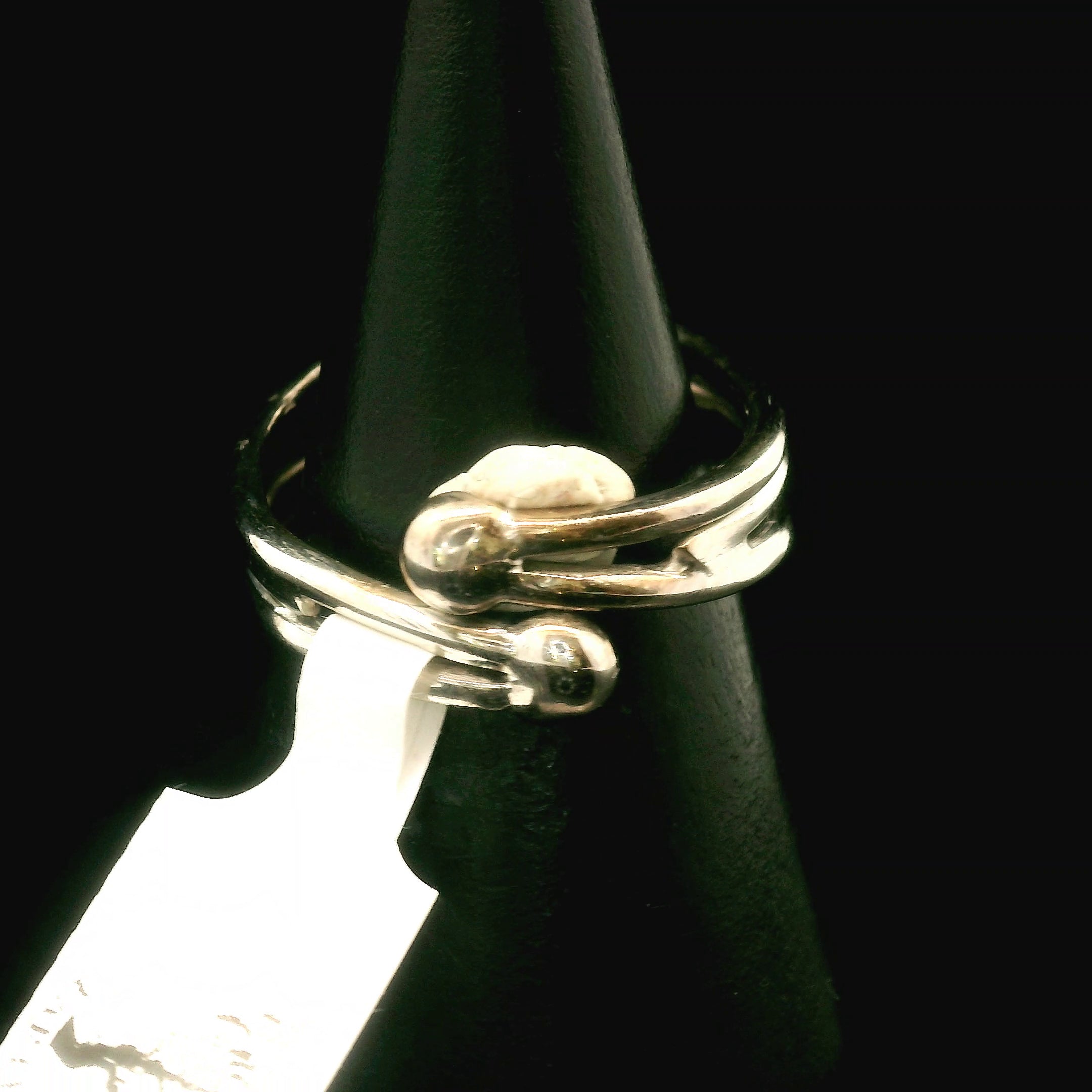 Moonstone Midi Heart Cuff Ring .925 Silver for New Beginnings, Protection and Manifestation
