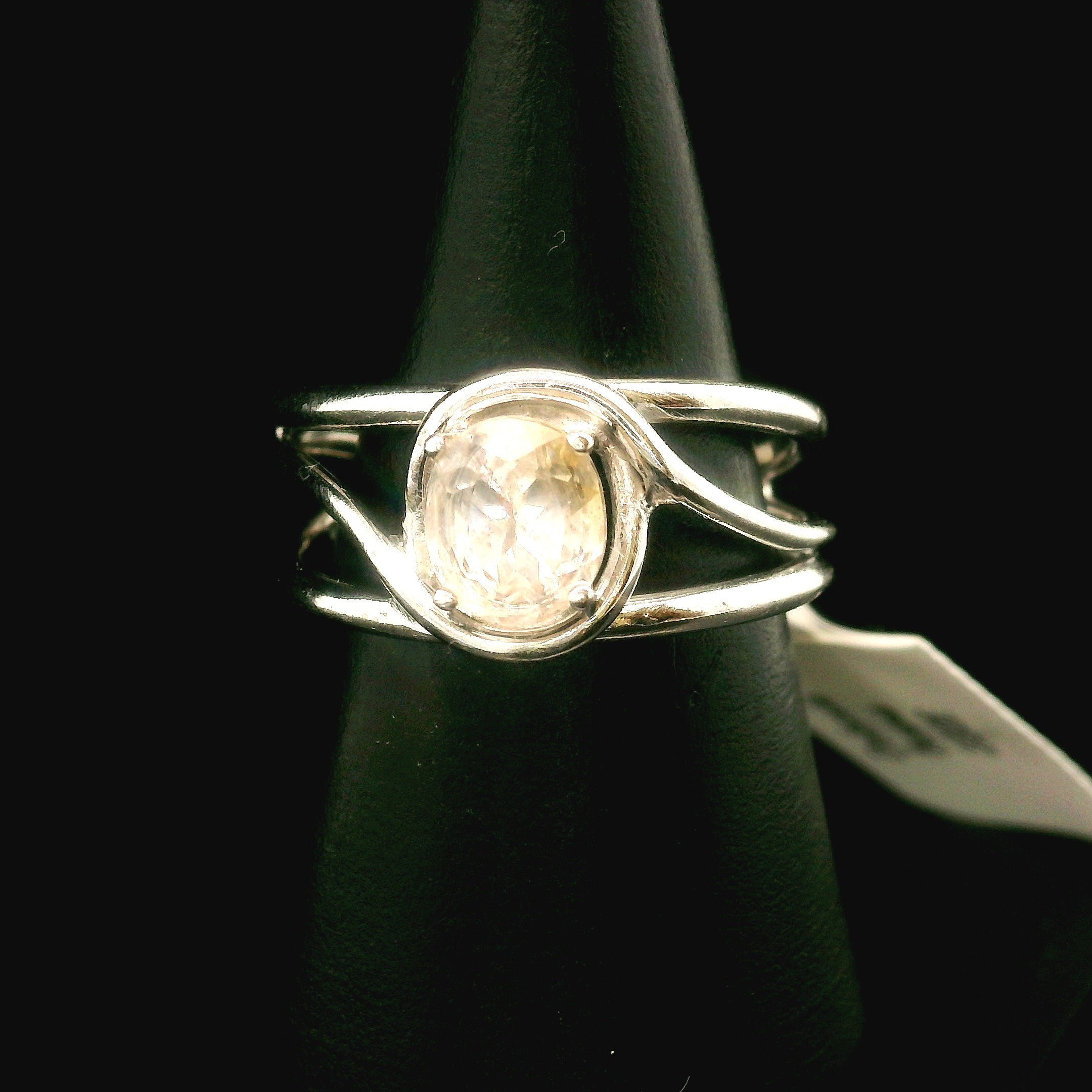 Dolomite Cuff Ring 925 Silver for Chakra Alignment and Energy Cleansing