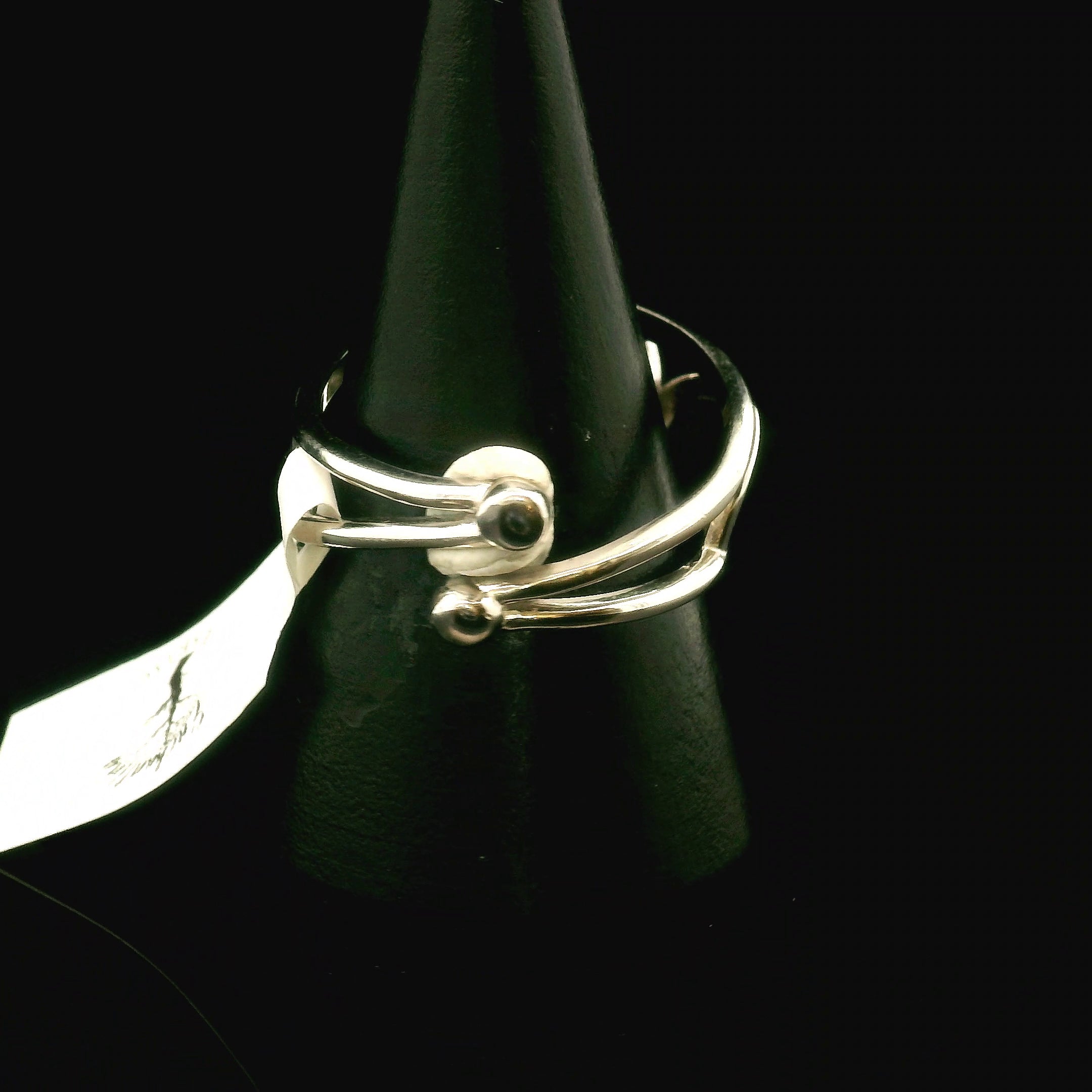 Garden Quartz Adjustable Finger Cuff Ring .925 Sterling Silver for Insight, Meditation & Shamanic Journey