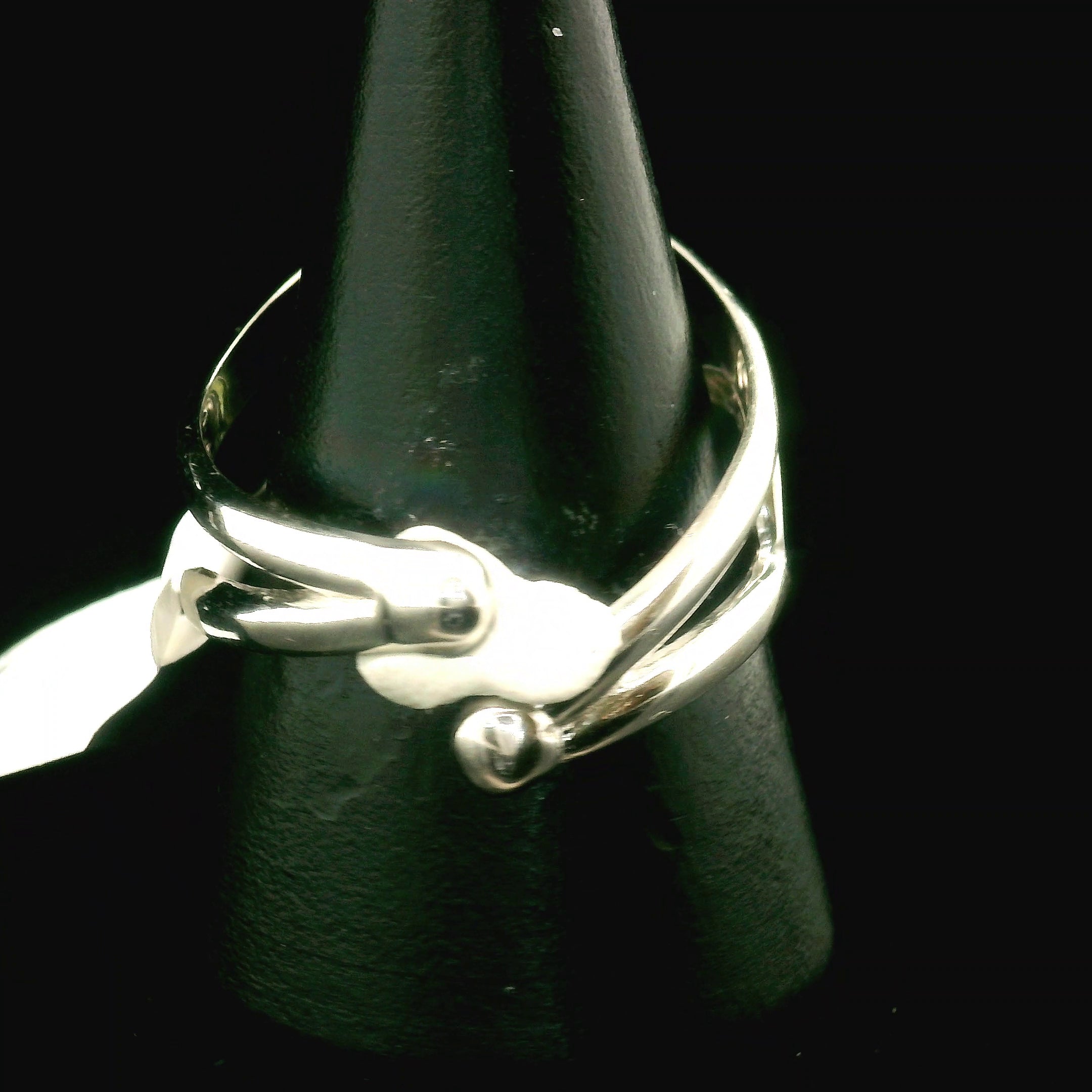 Moldavite Cuff Ring With Danburite and Phenakite .925 Silver for Creating your Dream Life