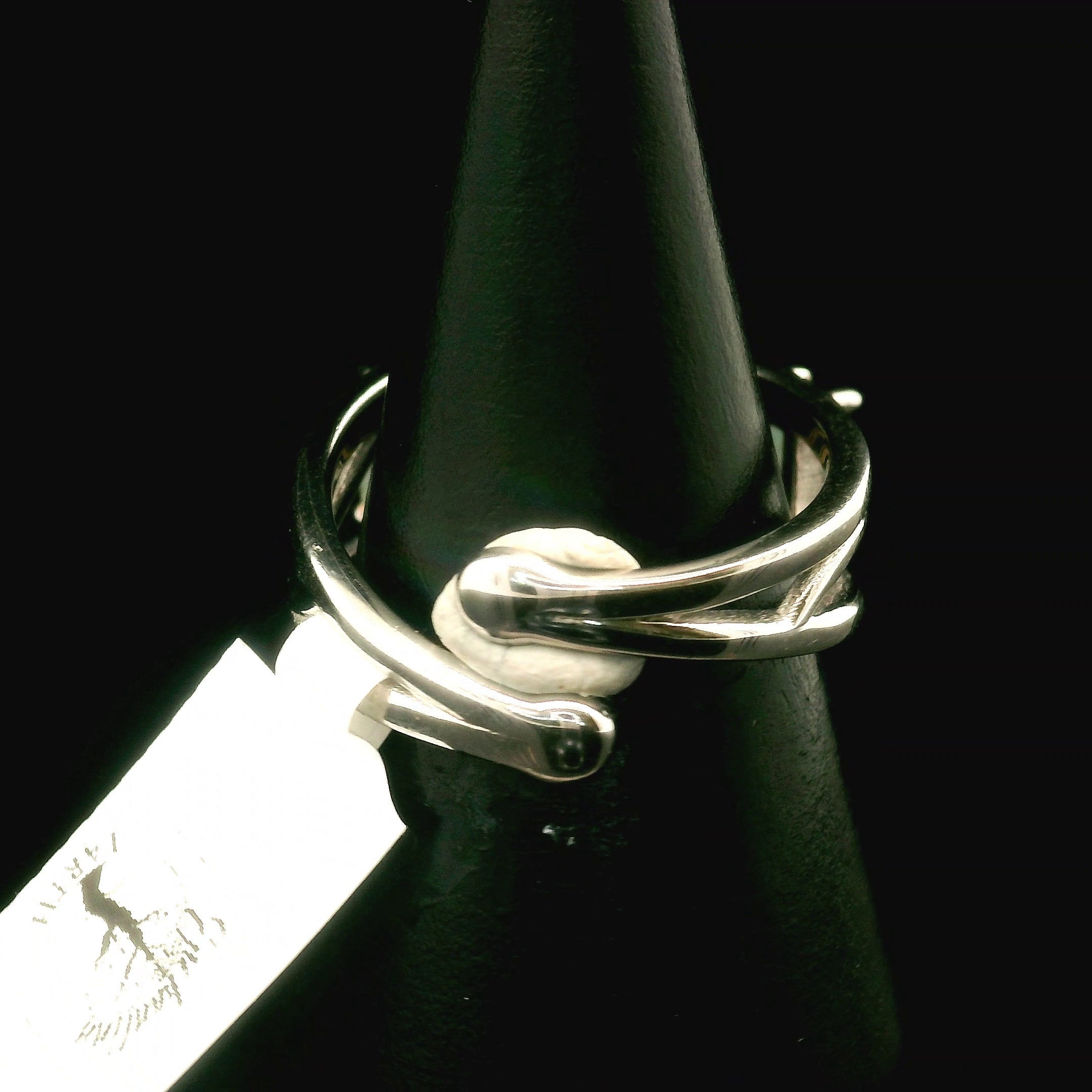 Rectangle Stacker Cuff Ring .925 Silver for Healing, Intention Setting and Manifesting your Desires