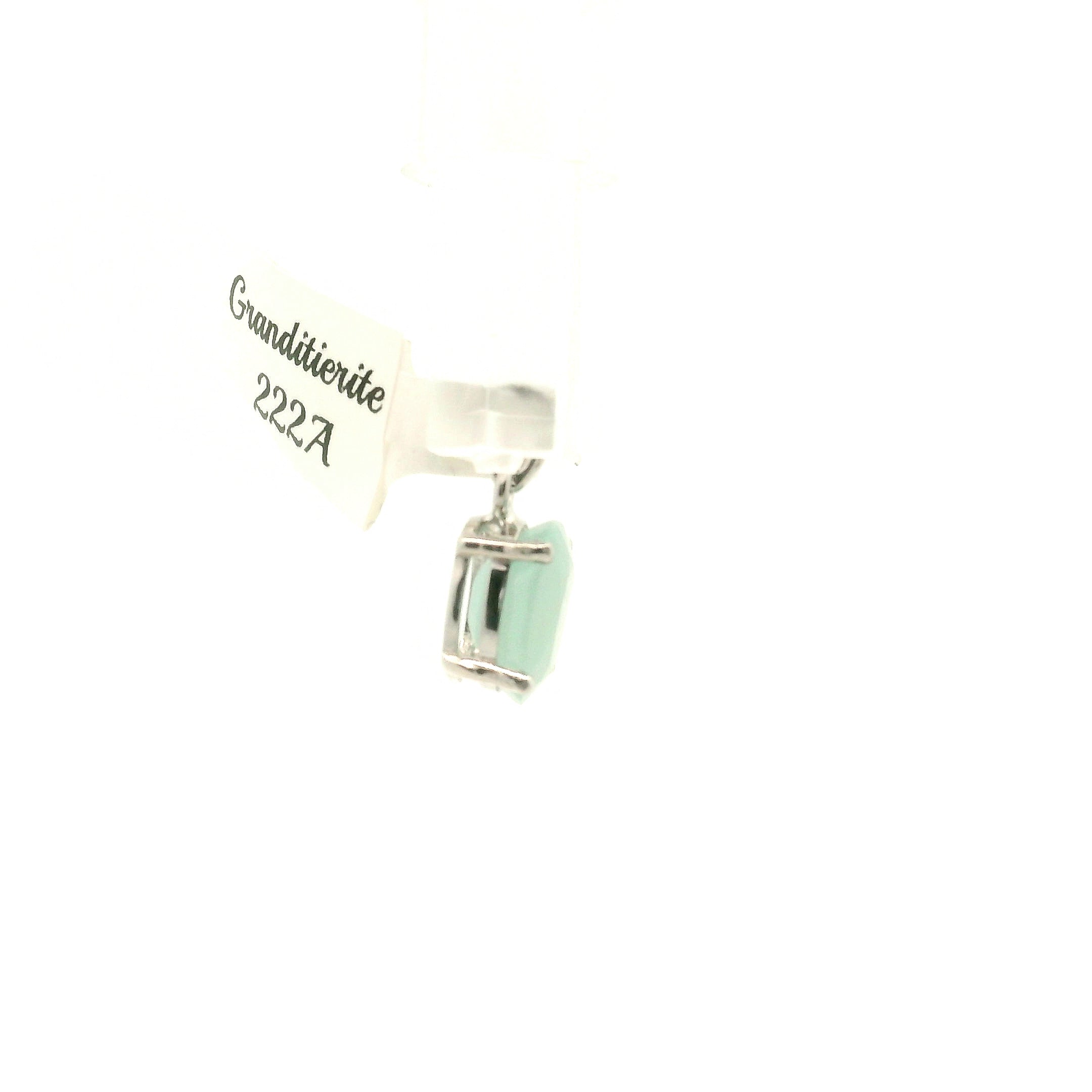 Grandidierite Pendant .925 Silver for Enhancing Intuitive Communication
