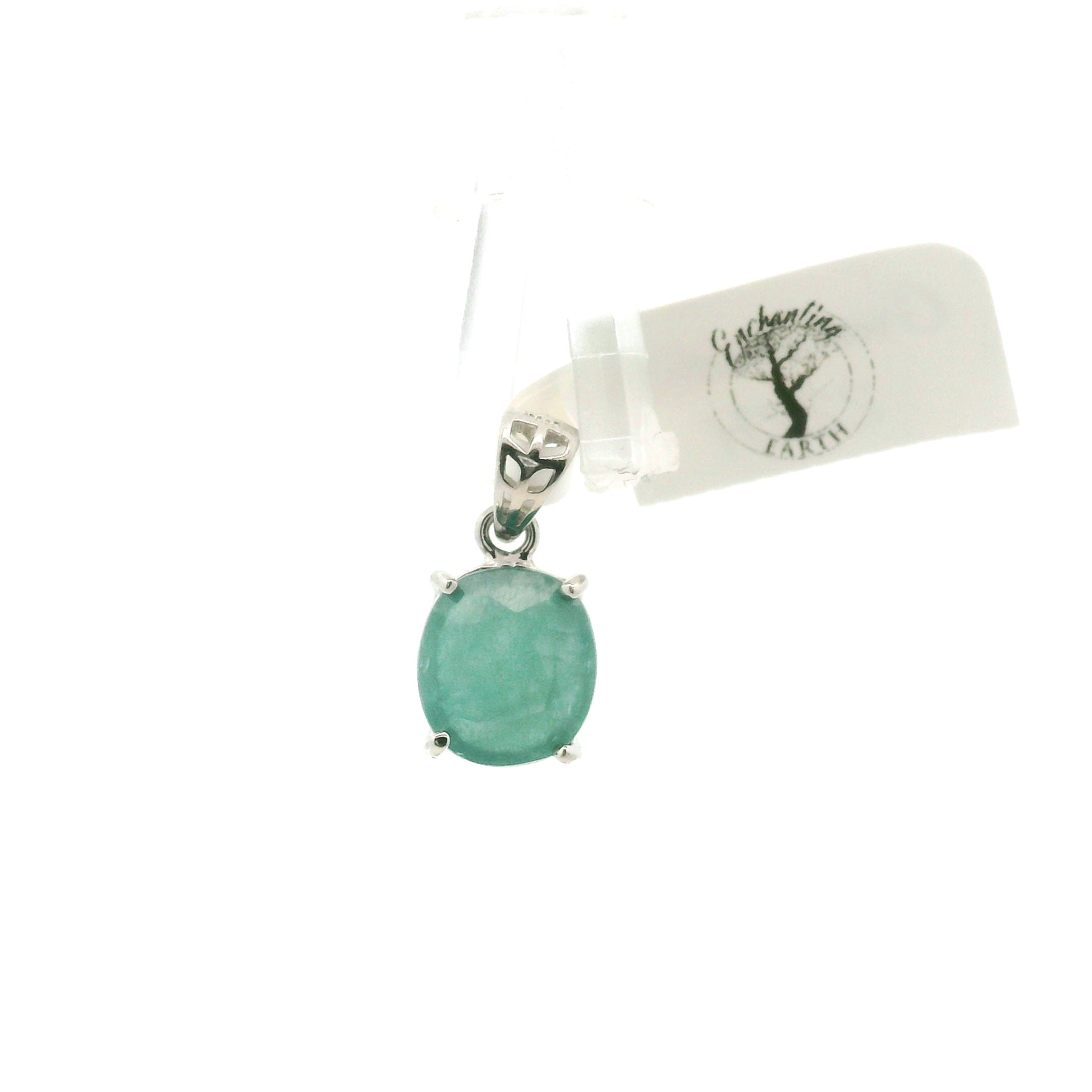 Grandidierite Pendant .925 Silver for Enhancing Intuitive Communication