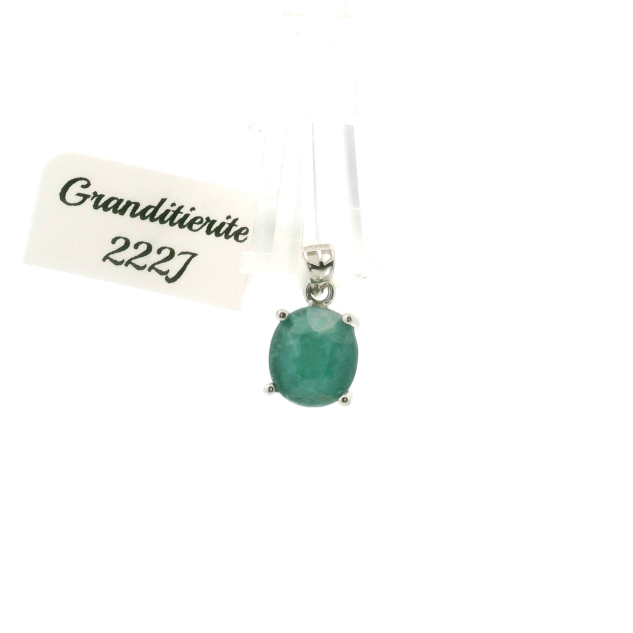 Grandidierite Pendant .925 Silver for Enhancing Intuitive Communication
