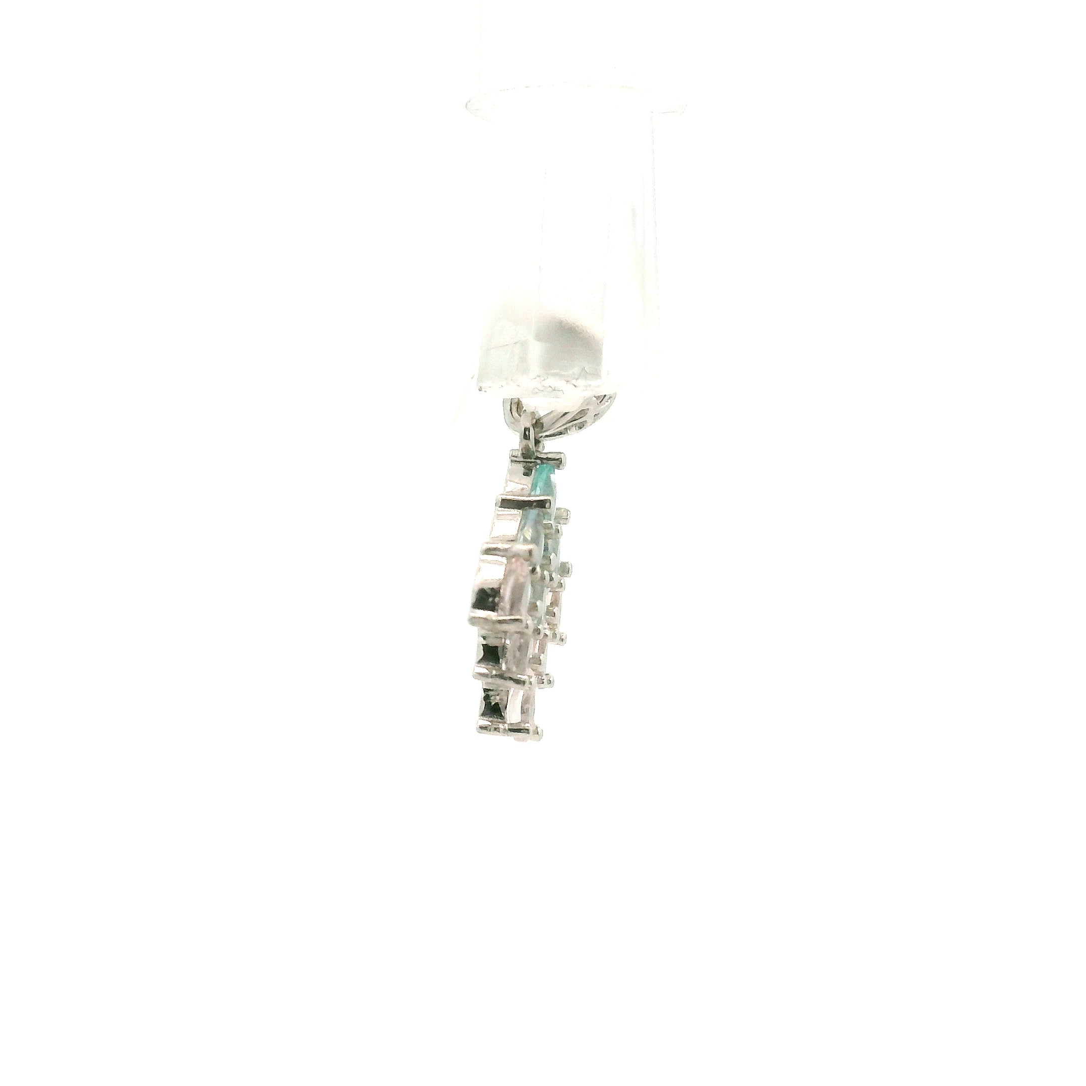 9 Stone Crystal Chandelier Pendant .925 Silver for Healing, Intention Setting and Manifesting your Desires