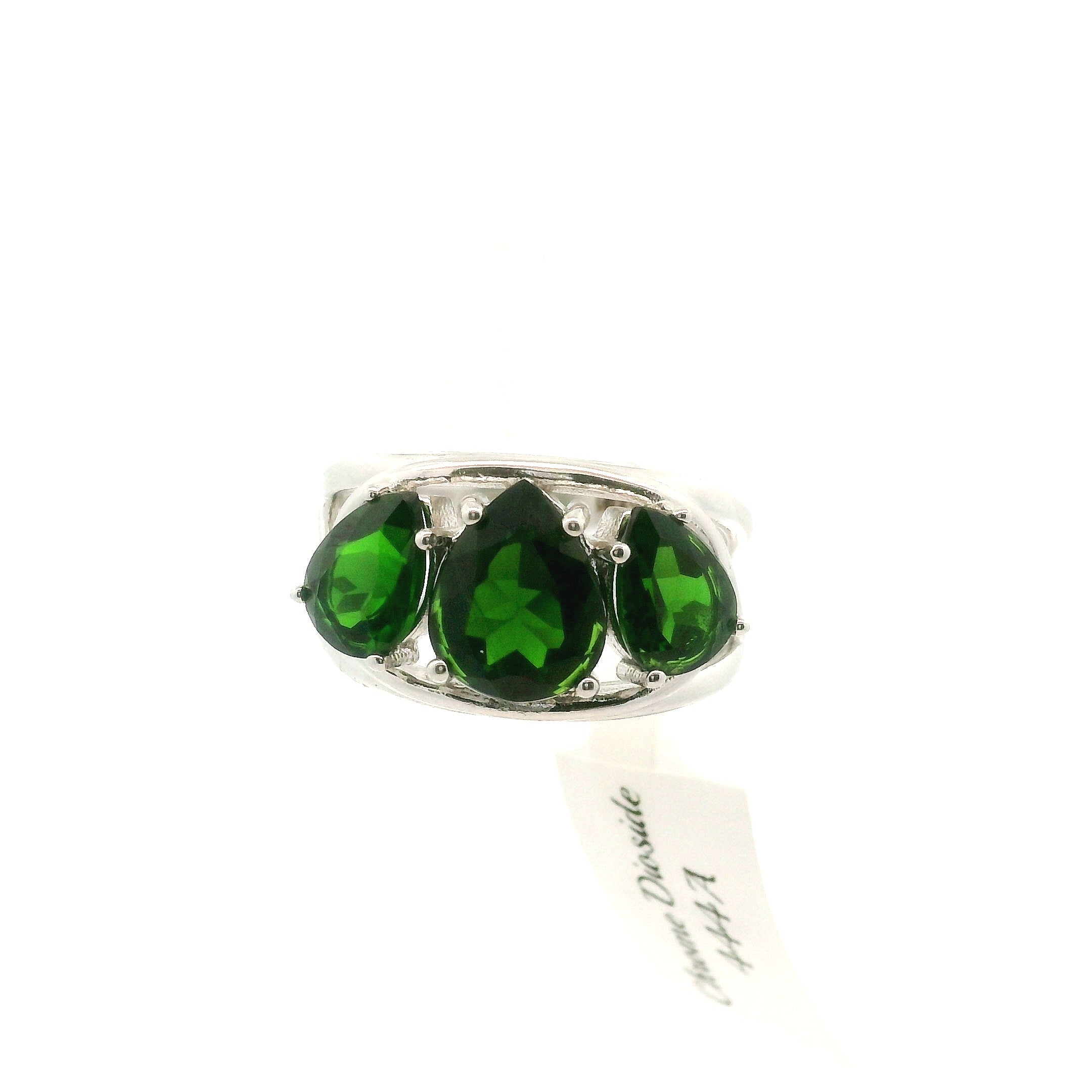 Triple Stone Crown Ring .925 Silver for Embracing your Power