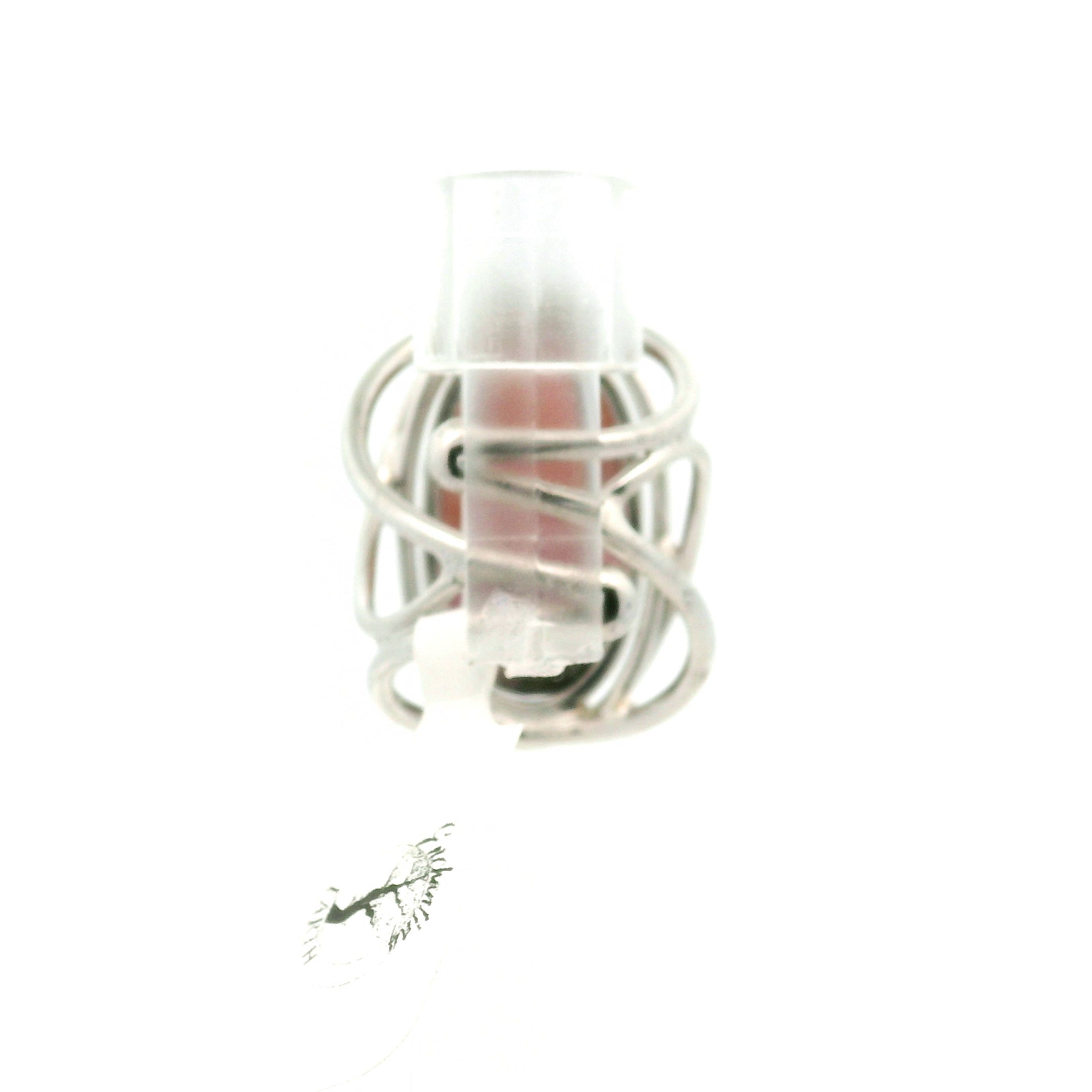 Cobalto Calcite Cuff Ring .925 Silver for Compassion, Emotional Healing, Harmony and Forgiveness