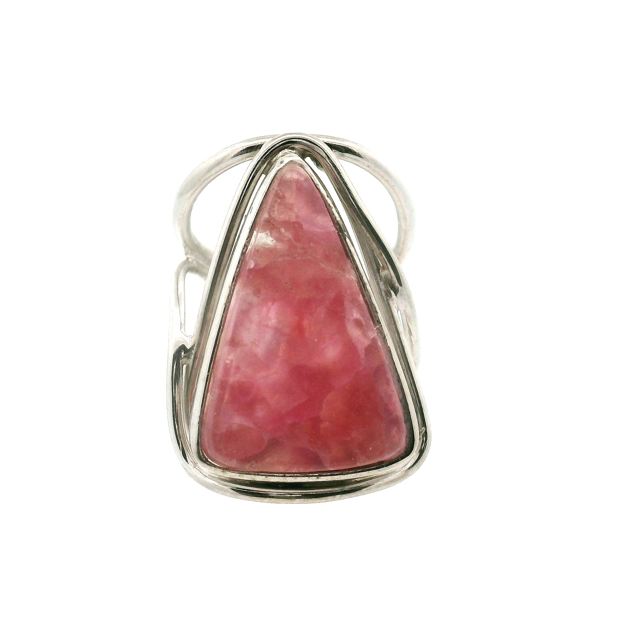 Cobalto Calcite Cuff Ring .925 Silver for Compassion, Emotional Healing, Harmony and Forgiveness