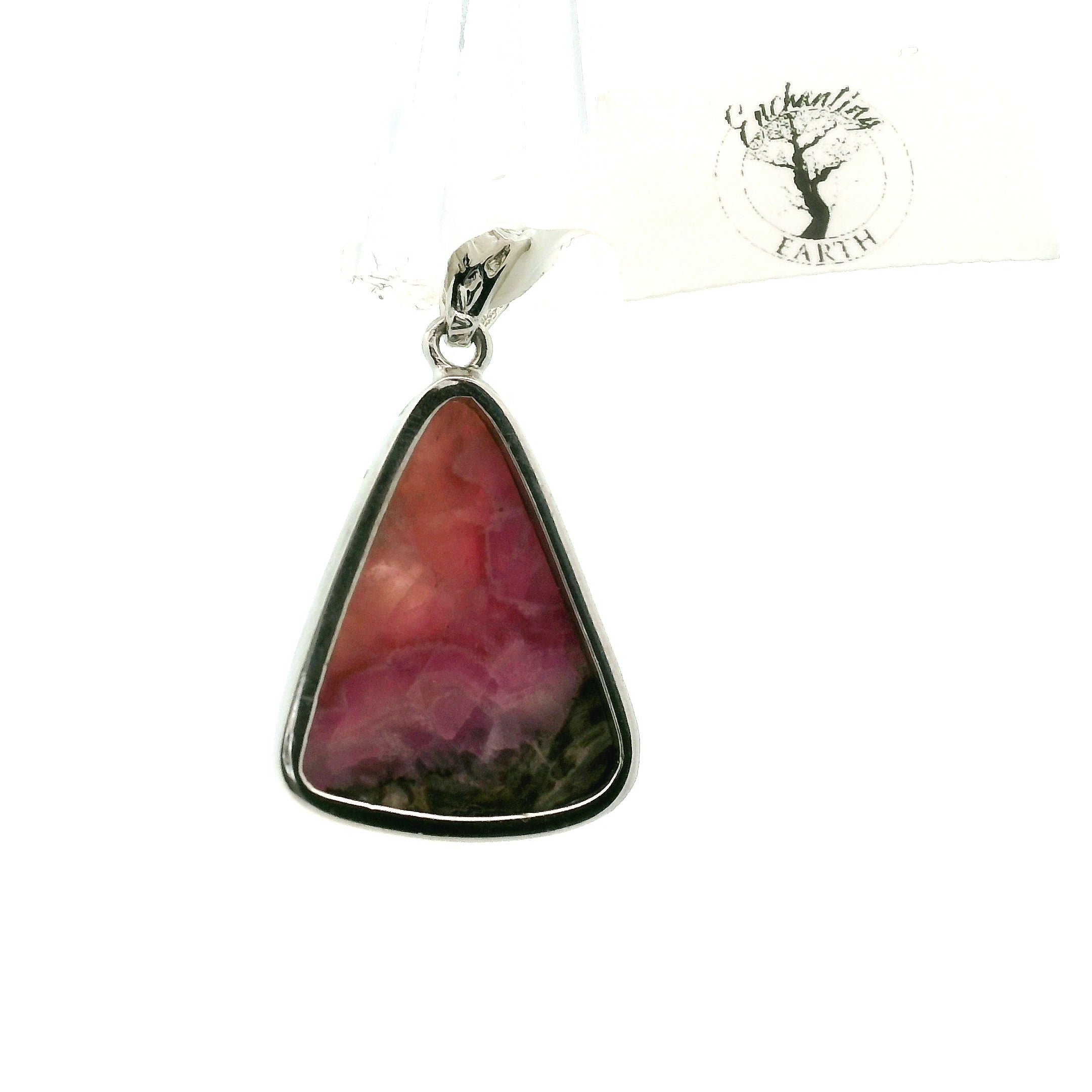 Cobalto Calcite Pendant .925 Silver for Compassion, Emotional Healing, Harmony and Forgiveness