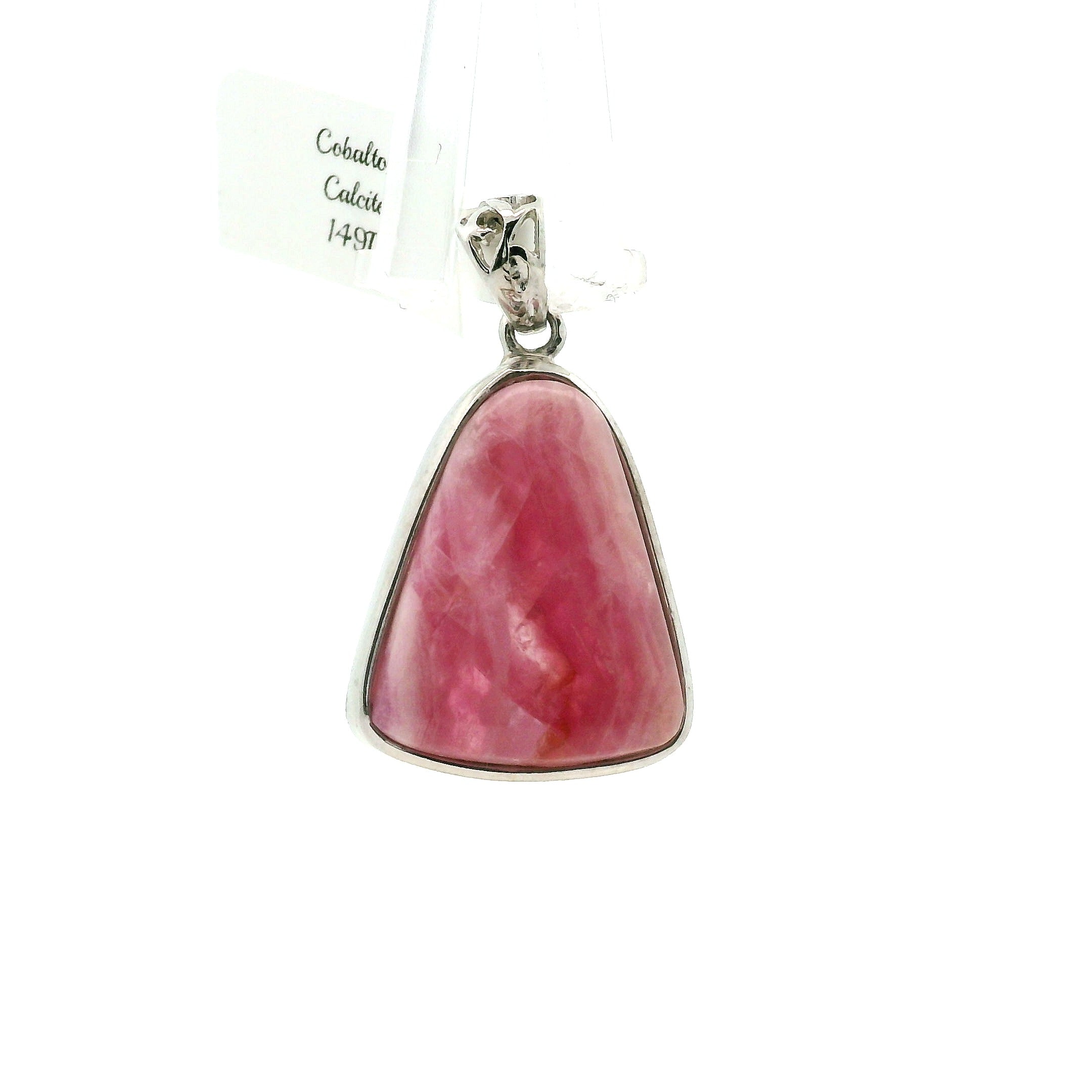 Cobalto Calcite Pendant .925 Silver for Compassion, Emotional Healing, Harmony and Forgiveness