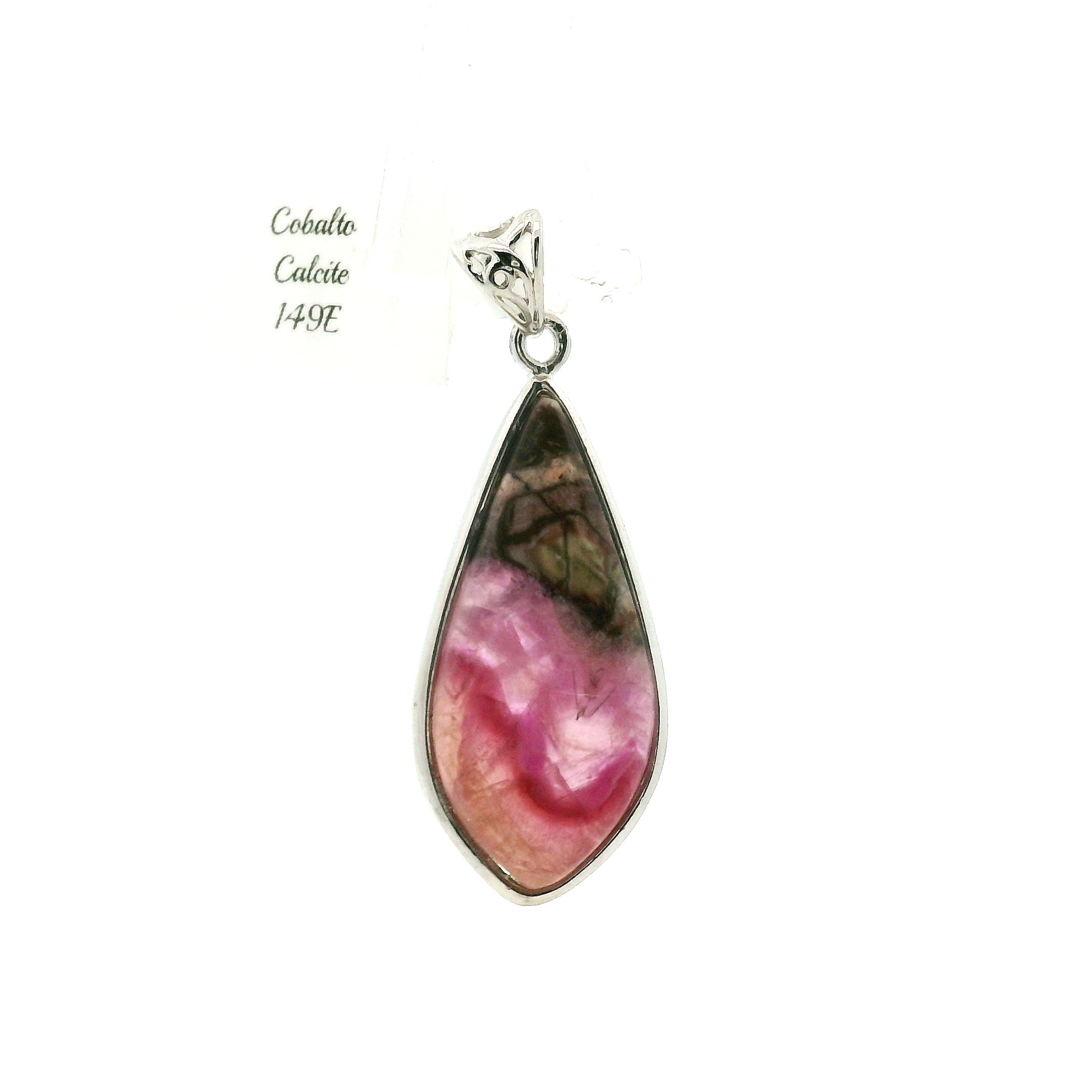 Cobalto Calcite Pendant .925 Silver for Compassion, Emotional Healing, Harmony and Forgiveness