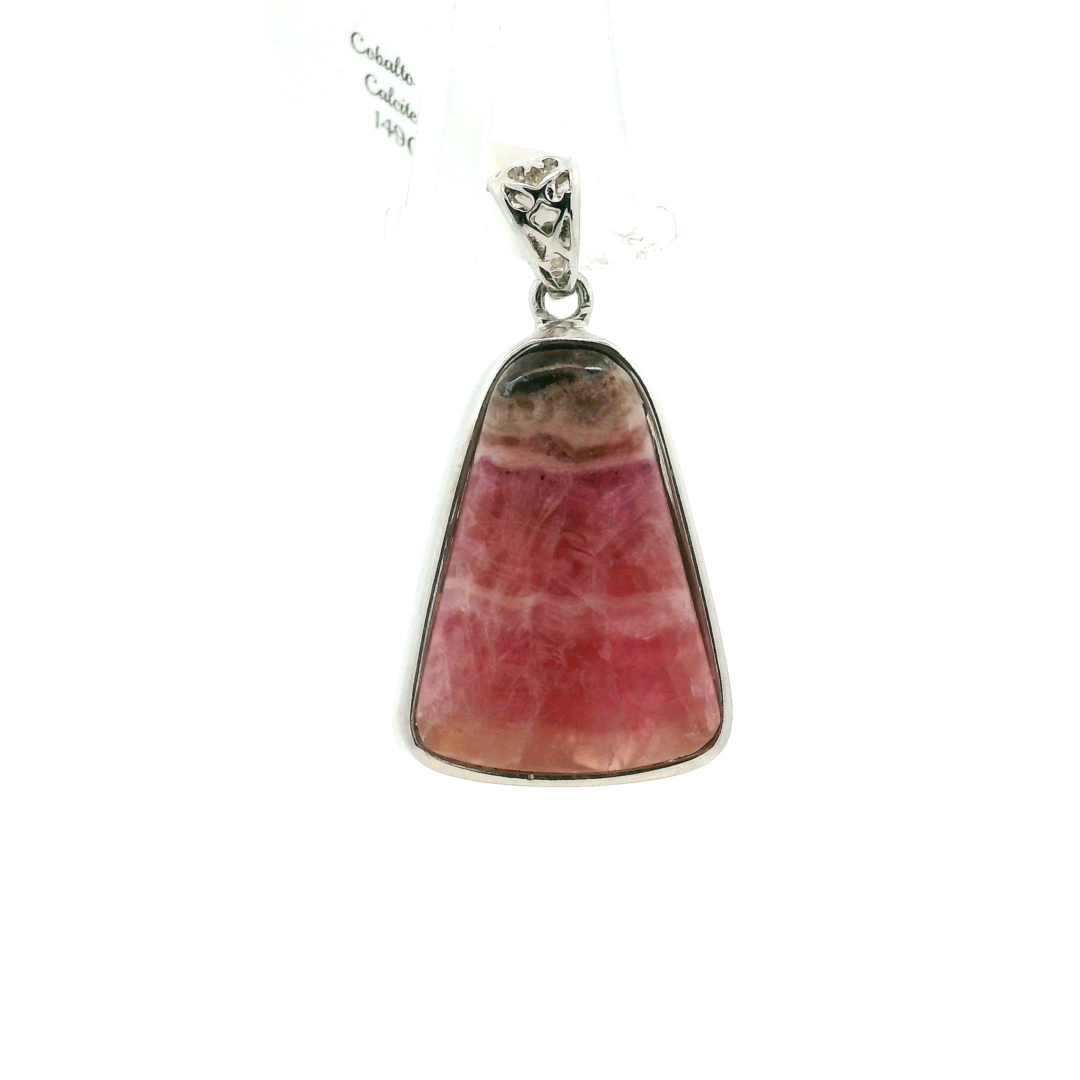 Cobalto Calcite Pendant .925 Silver for Compassion, Emotional Healing, Harmony and Forgiveness