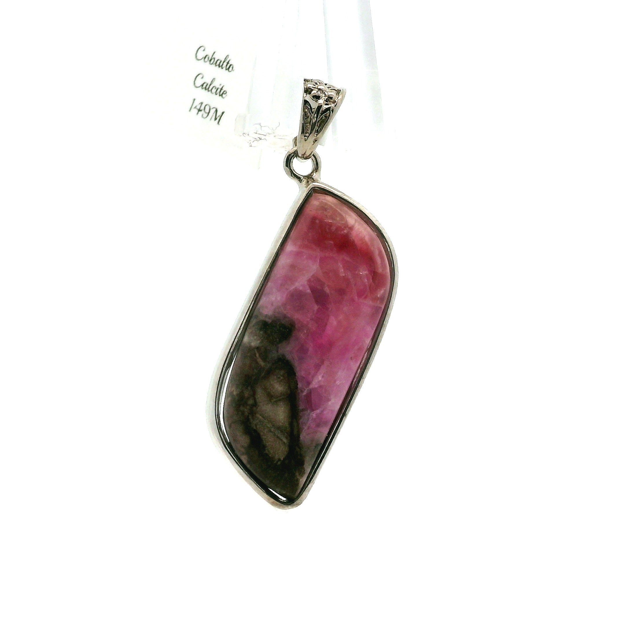Cobalto Calcite Pendant .925 Silver for Compassion, Emotional Healing, Harmony and Forgiveness