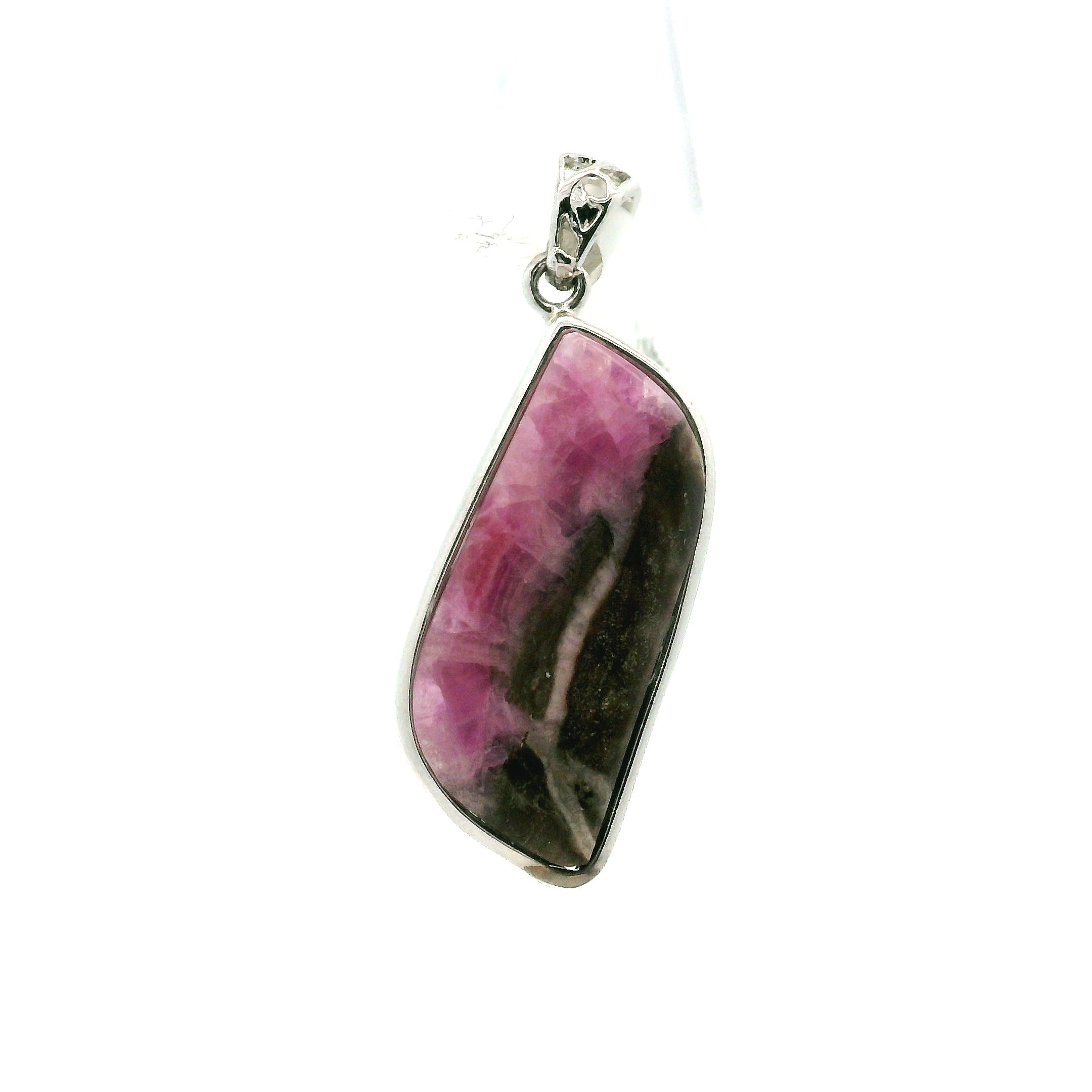 Cobalto Calcite Pendant .925 Silver for Compassion, Emotional Healing, Harmony and Forgiveness