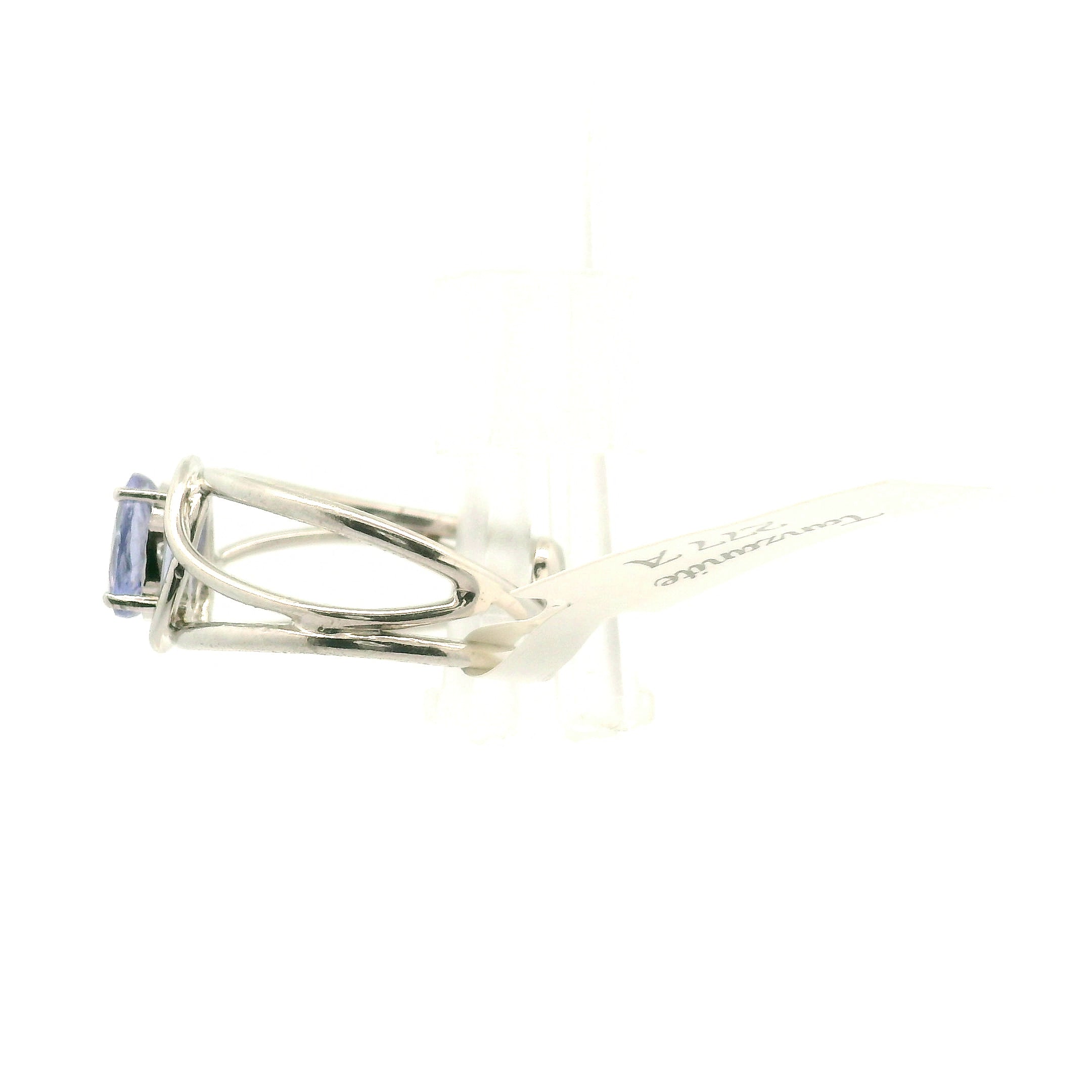 Tanzanite Cuff Ring .925 Silver for Elevating your Consciousness