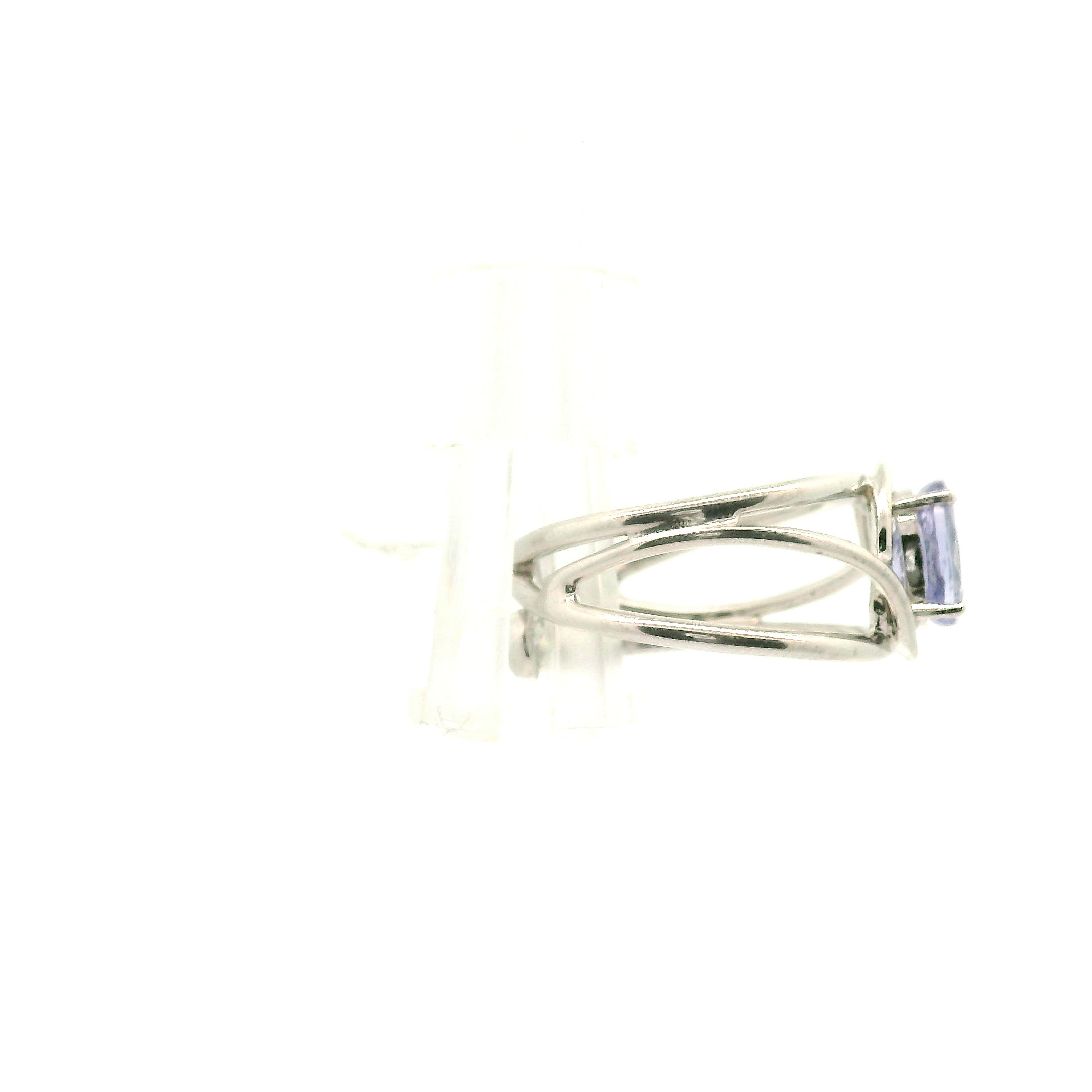 Tanzanite Cuff Ring .925 Silver for Elevating your Consciousness